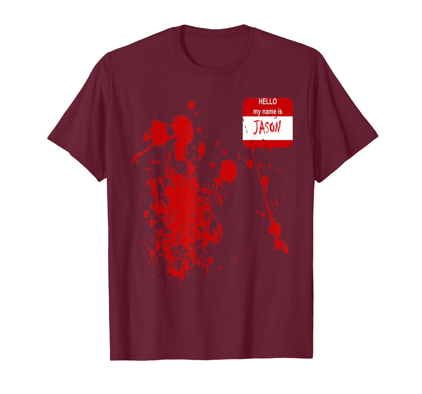 Hello My Name Is Jason Funny Halloween Costume T-Shirt T-Shirt