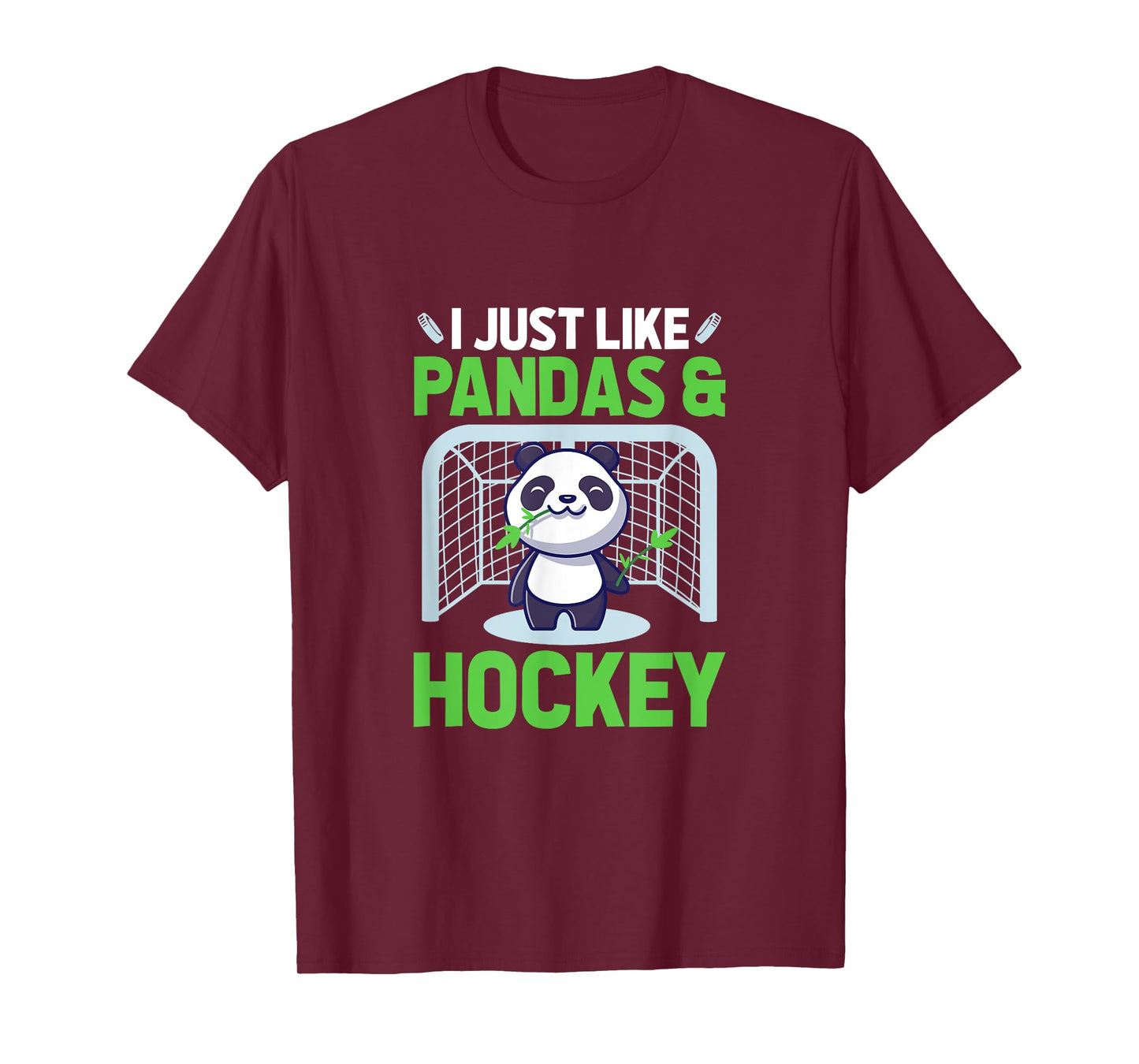 Ice Hockey I Just Like Pandas & Hockey T-Shirt