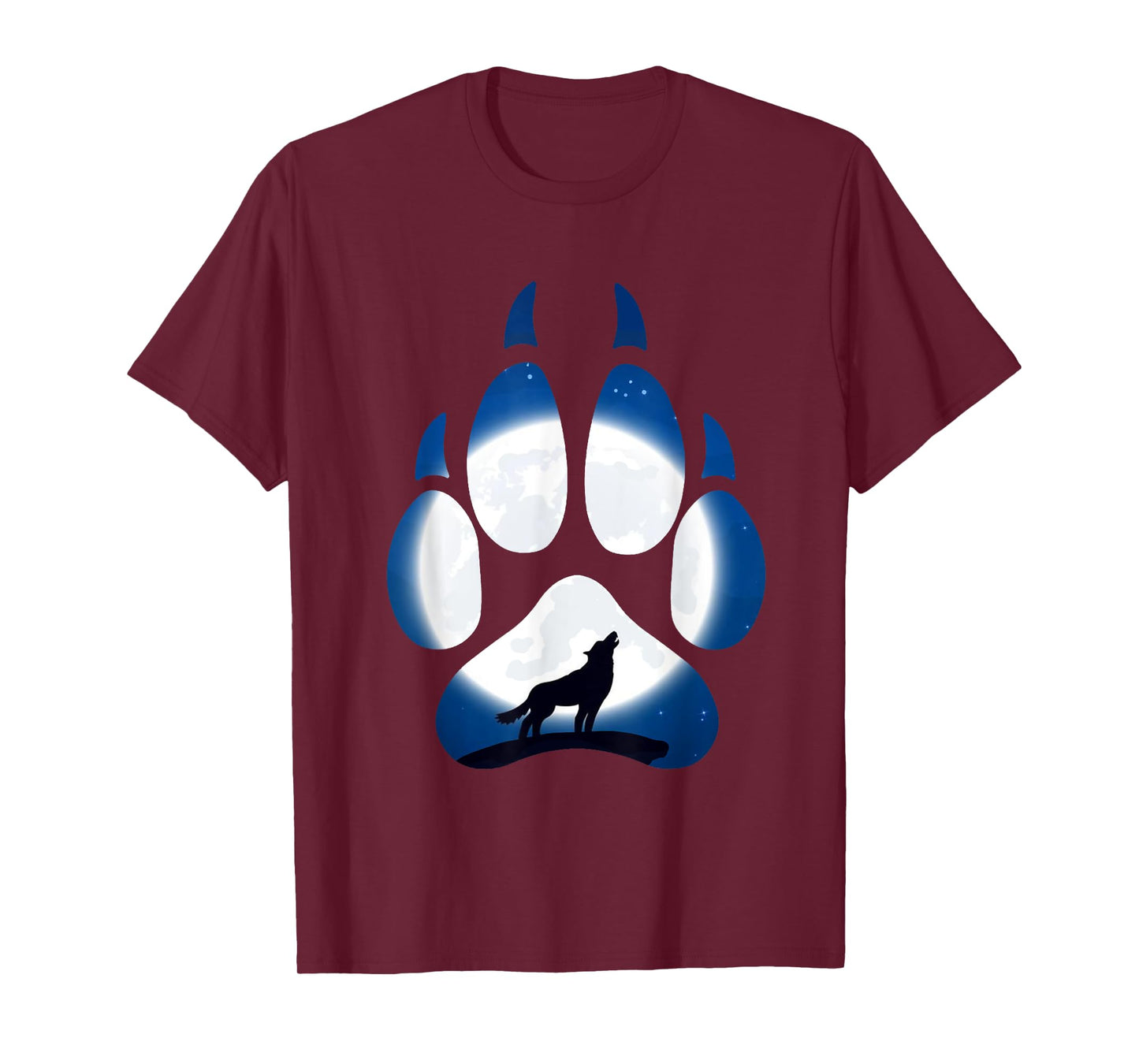 Wolf Paw Moonlight Predator Pack Wolf House Gift T-Shirt