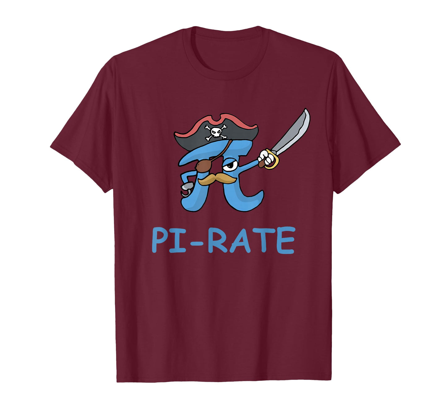 Pi Rate Funny Pi Pirate T-Shirt