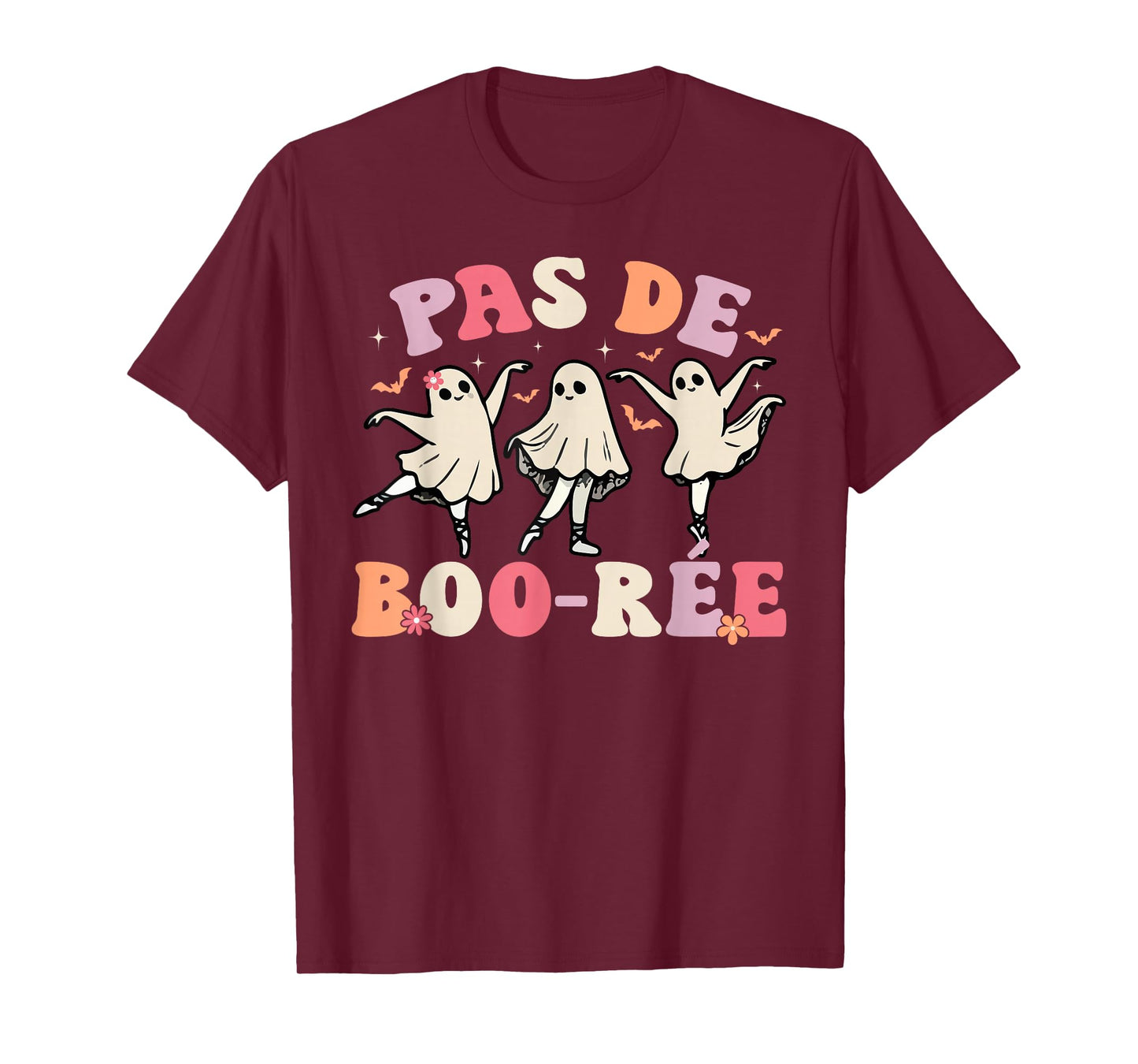 Pas de BOO-rée Ghost Ballet Dancer Halloween Dance Teacher T-Shirt