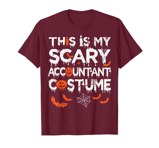 This Is My Scary Accountant Costume Funny Halloween T-Shirt