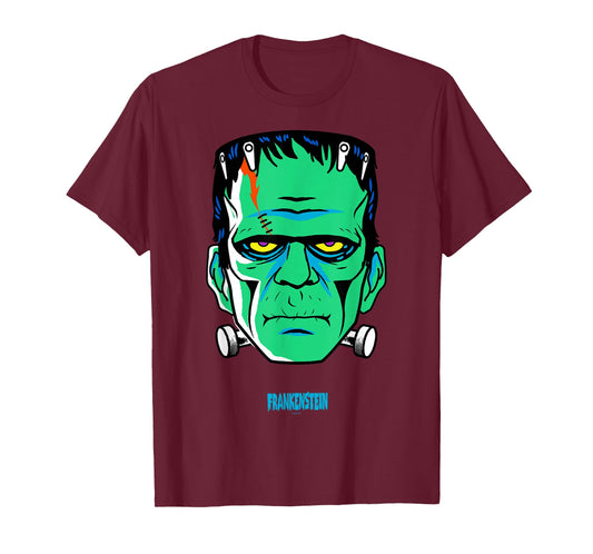 Universal Monsters Frankenstein retro big face T-Shirt
