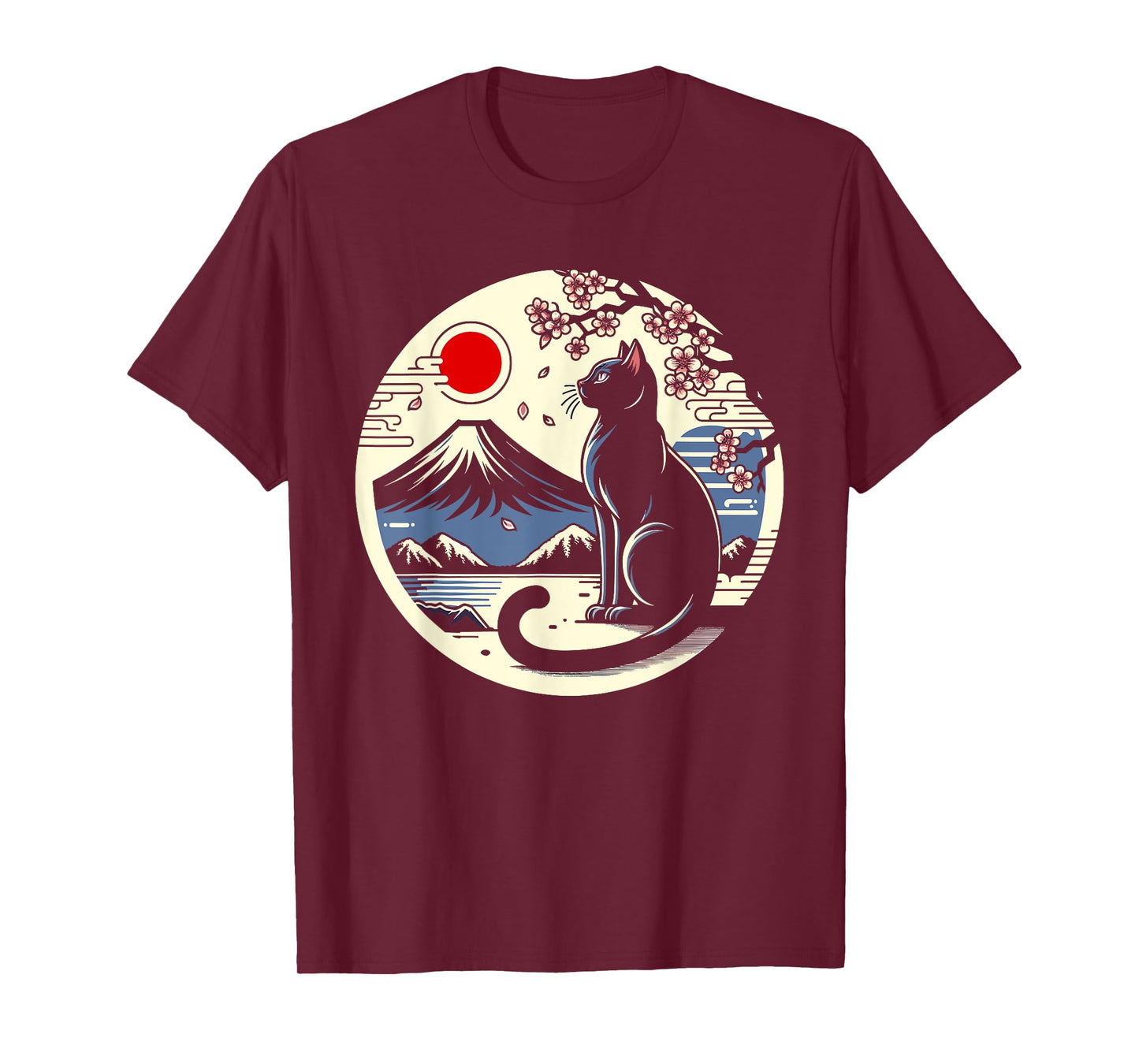 Kawaii Cat Anime Japanese Retro Men Women Kids Funny Cat T-Shirt