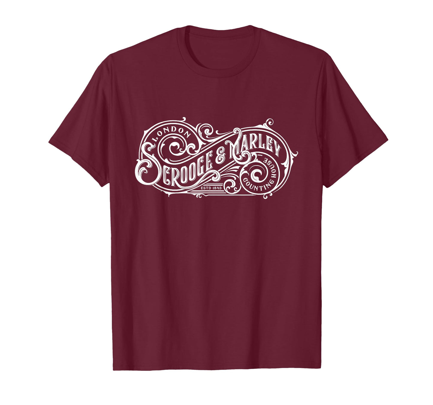 Christmas Carol Scrooge and Marley Counting House Gift T-Shirt