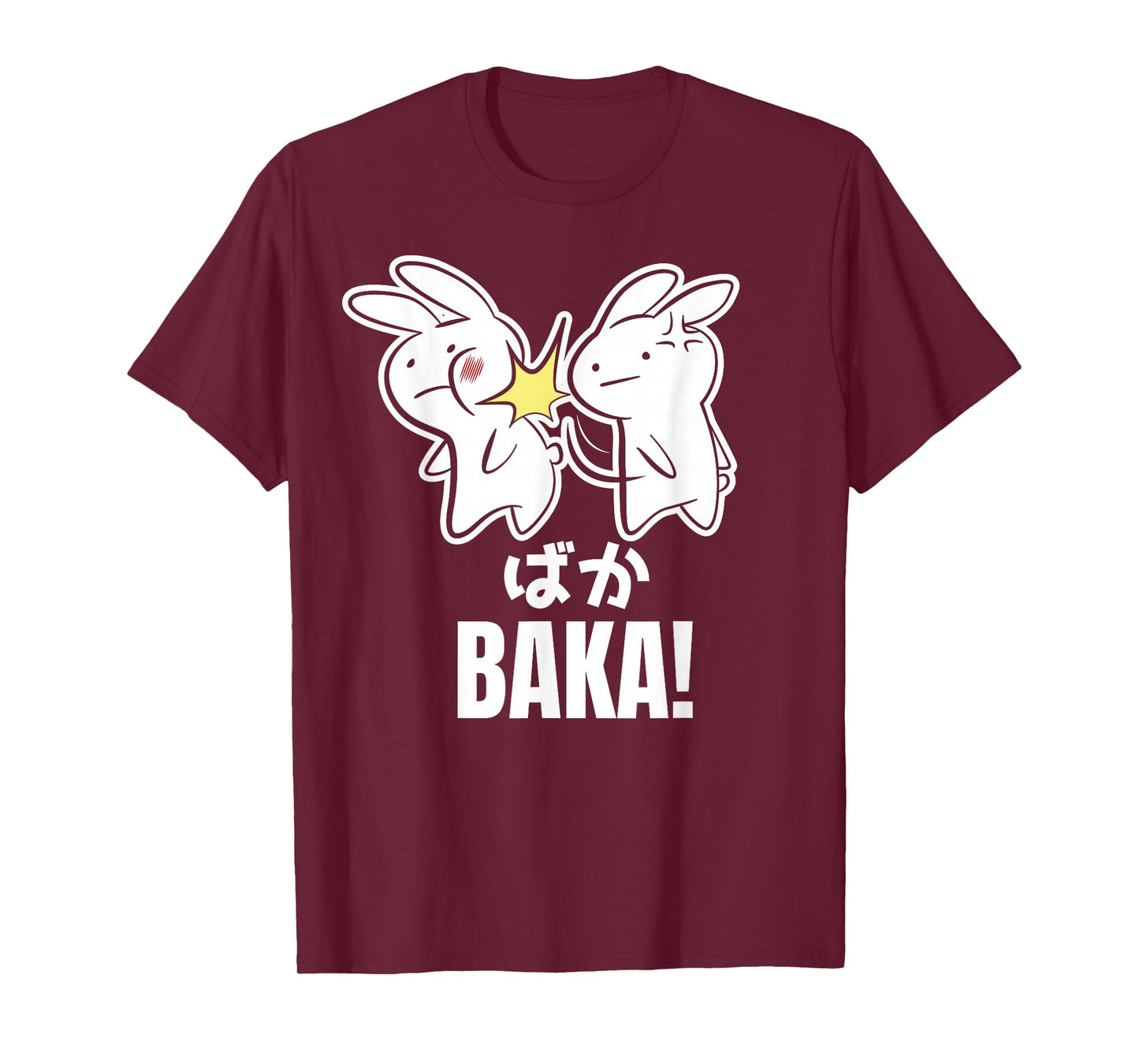 Funny Cute Anime Baka Rabbit Bunny Slap - Baka Japanese T-Shirt