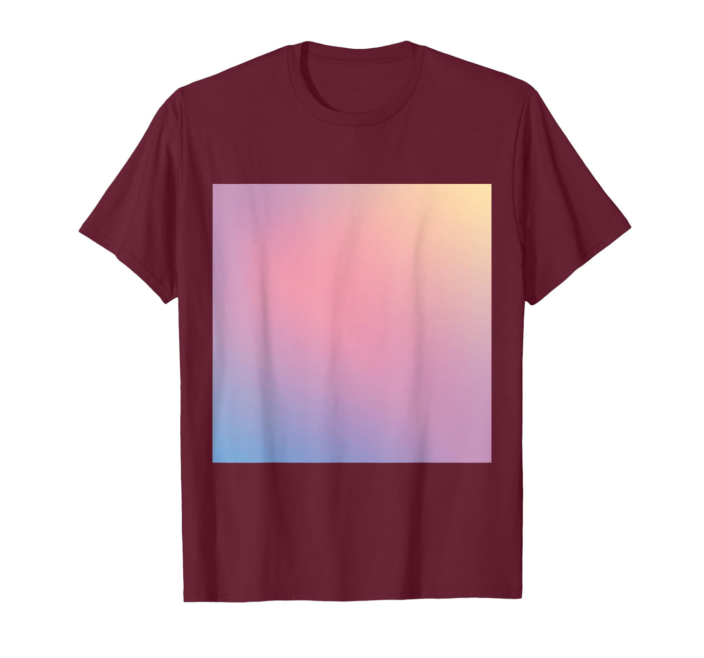 Watercolor Ombre - Pastel Pink Blue Yellow Gradient T-Shirt