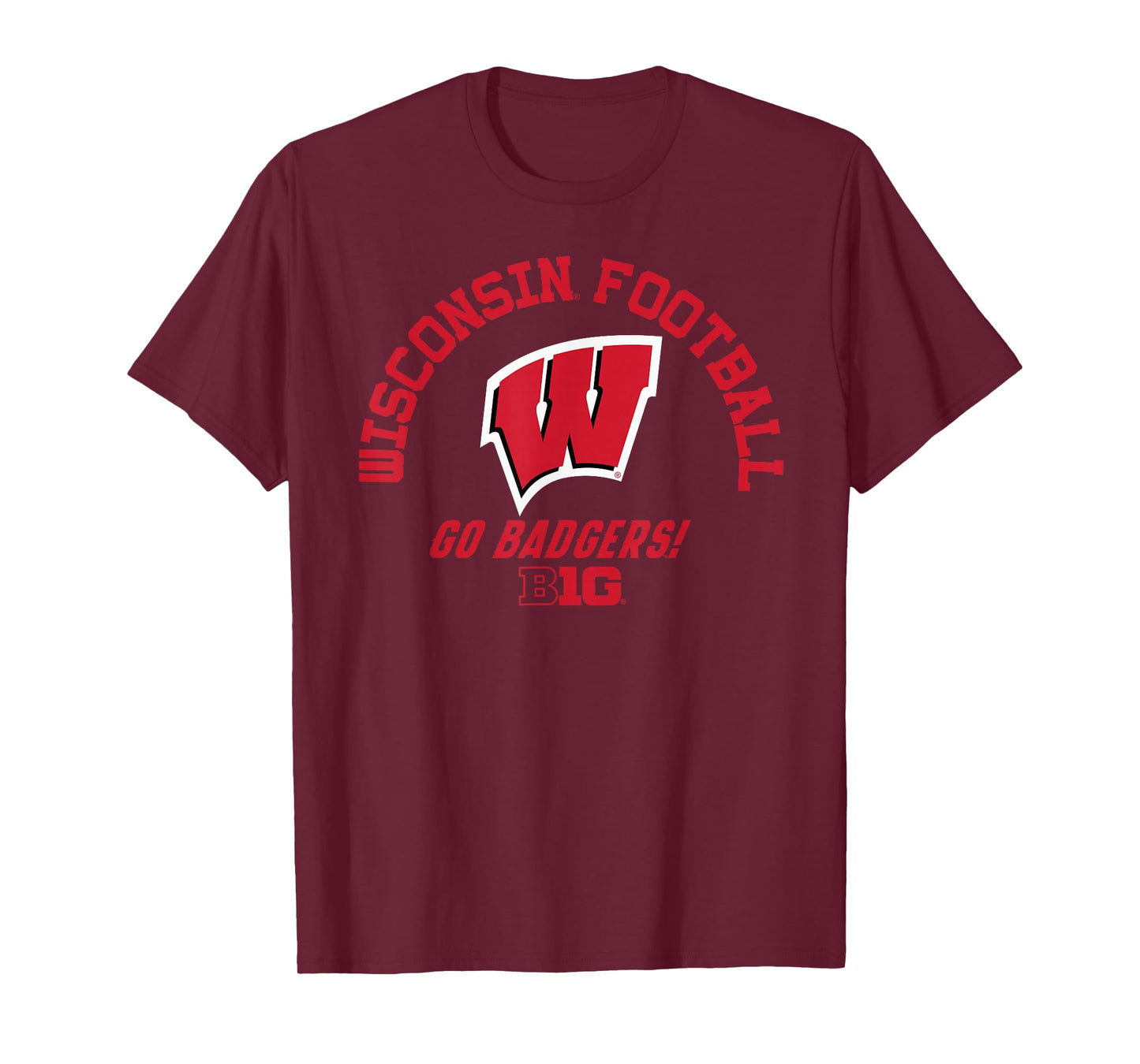 Wisconsin Badgers Big 10 Football Officially Licensed T-Shirt