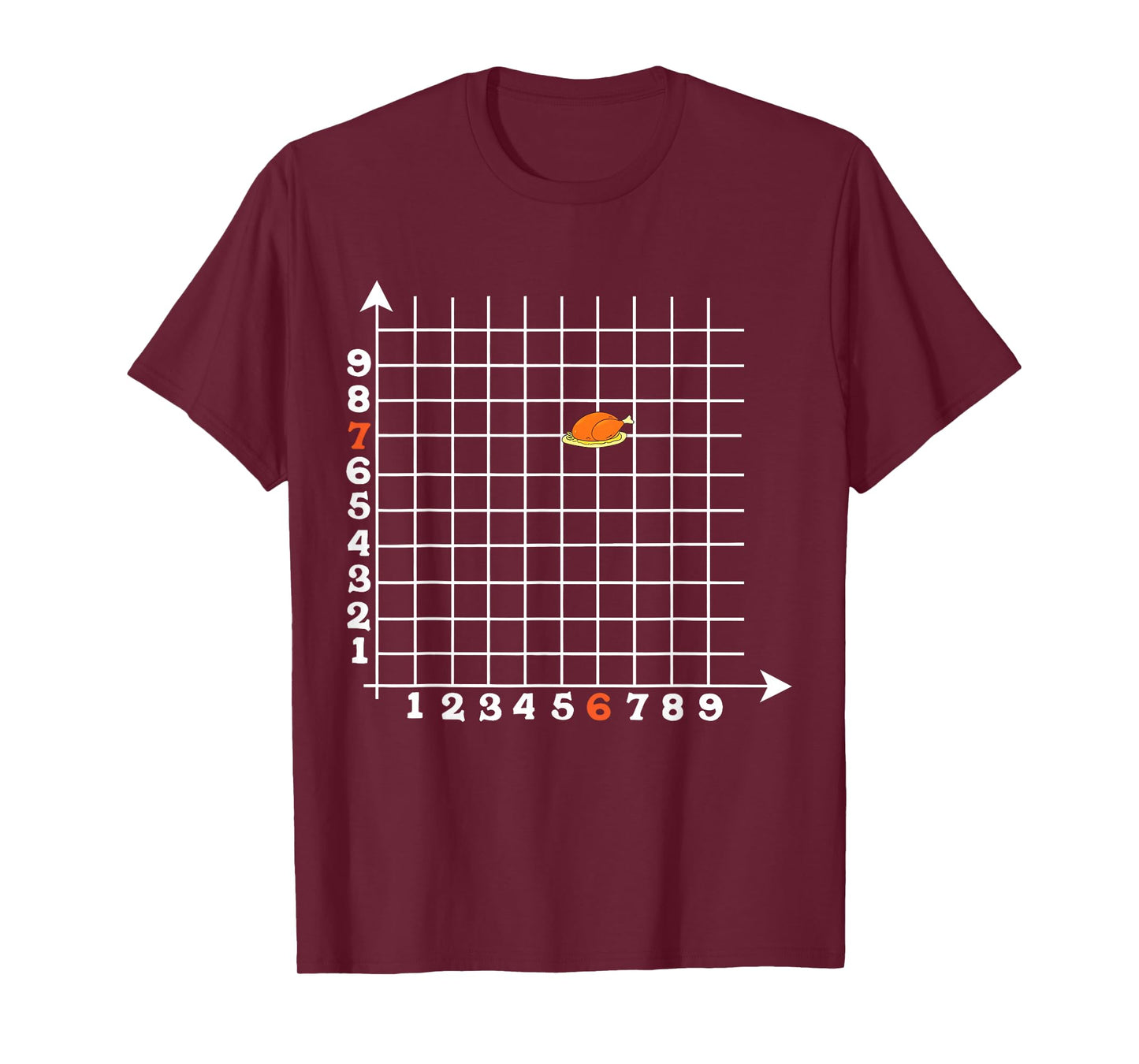 Turkey Algebra Graph Funny 67 Six Seven Math Teacher Student T-Shirt
