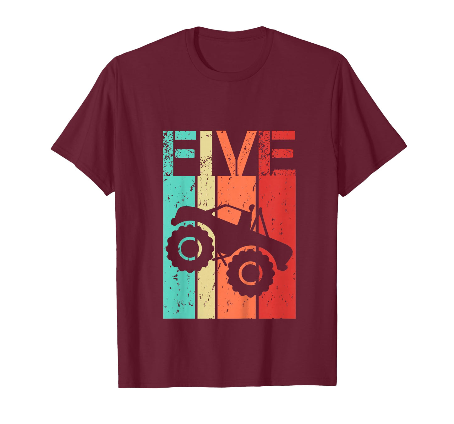 5 Year Old Monster Truck Birthday 5th Birthday Boy Girl T-Shirt