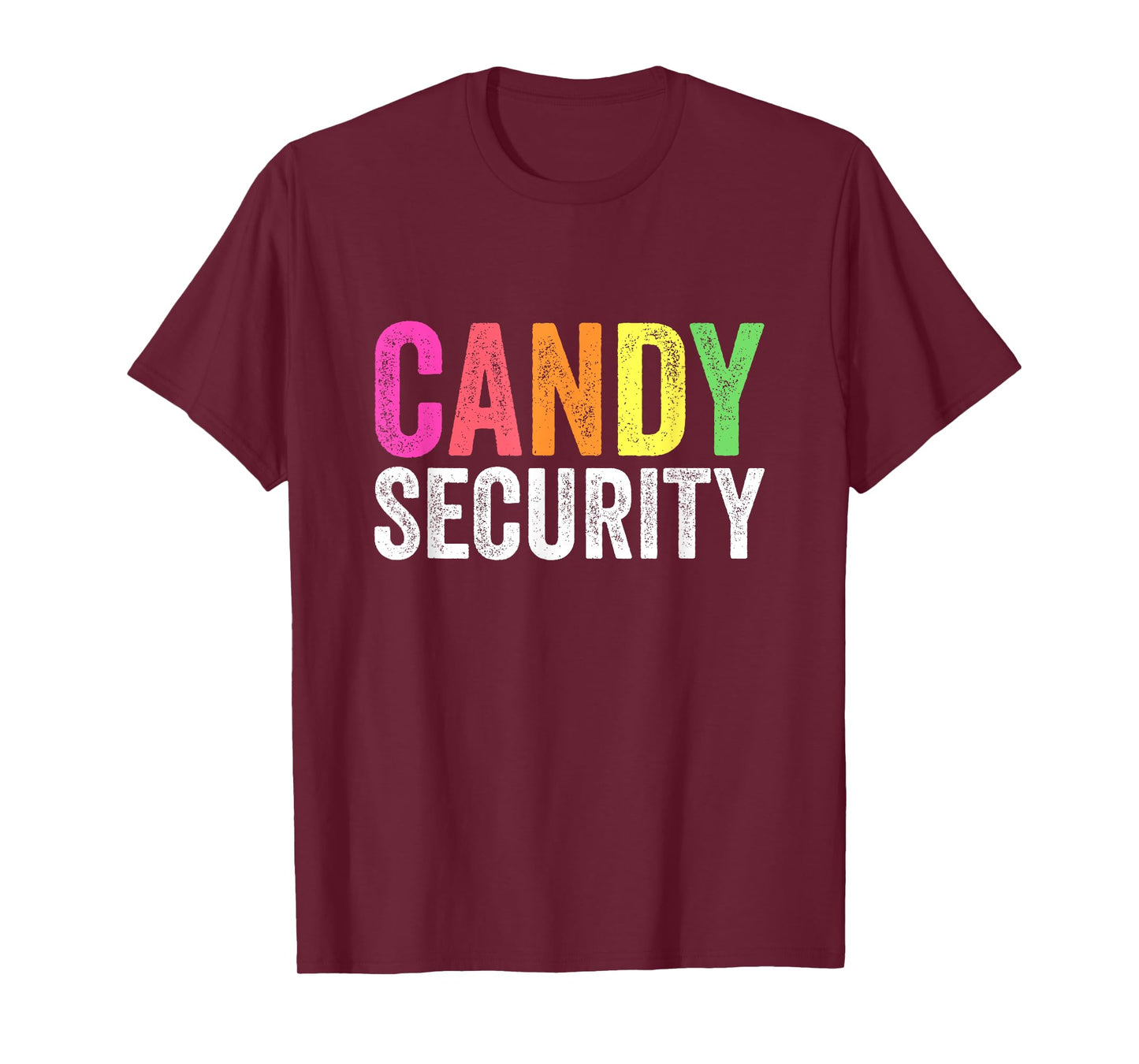 Funny Candy Security Halloween Costume T-Shirt