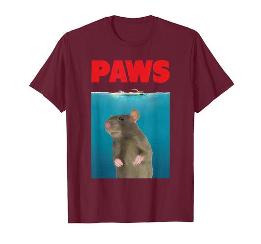 Paws Rat Funny T-Shirt Parody | Mouse Lover Gifts T-Shirt