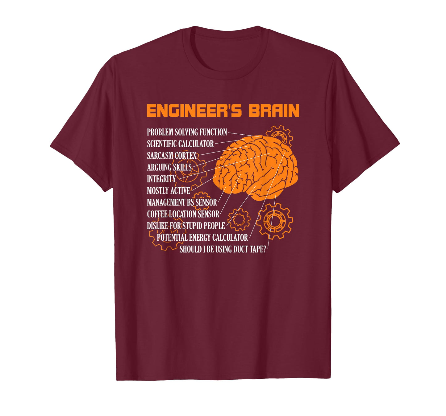 Engineer's Brain Funny Engineering Games Process Engineer T-Shirt