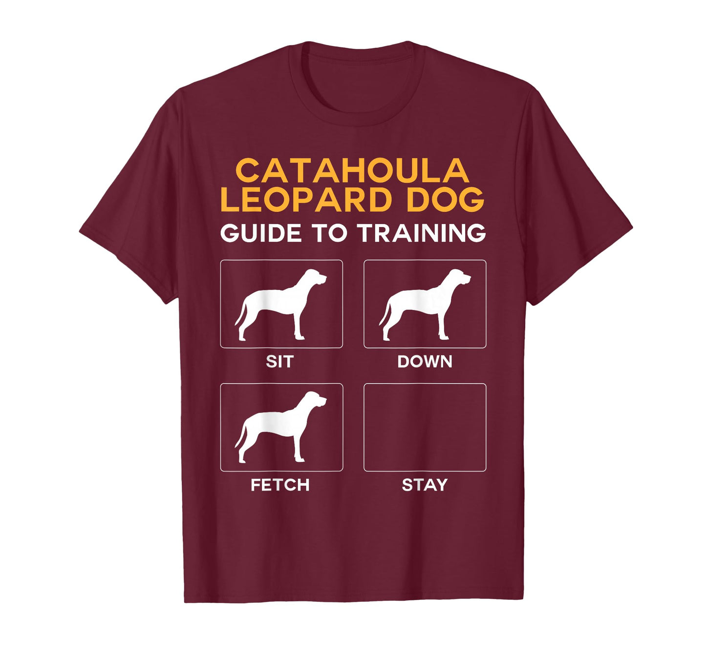 Check out my other Catahoula Leopard Dog T-shirts Unisex Adult Black Cartoon Leopard Dog Guide To Training Dog Obedience T-Shirt