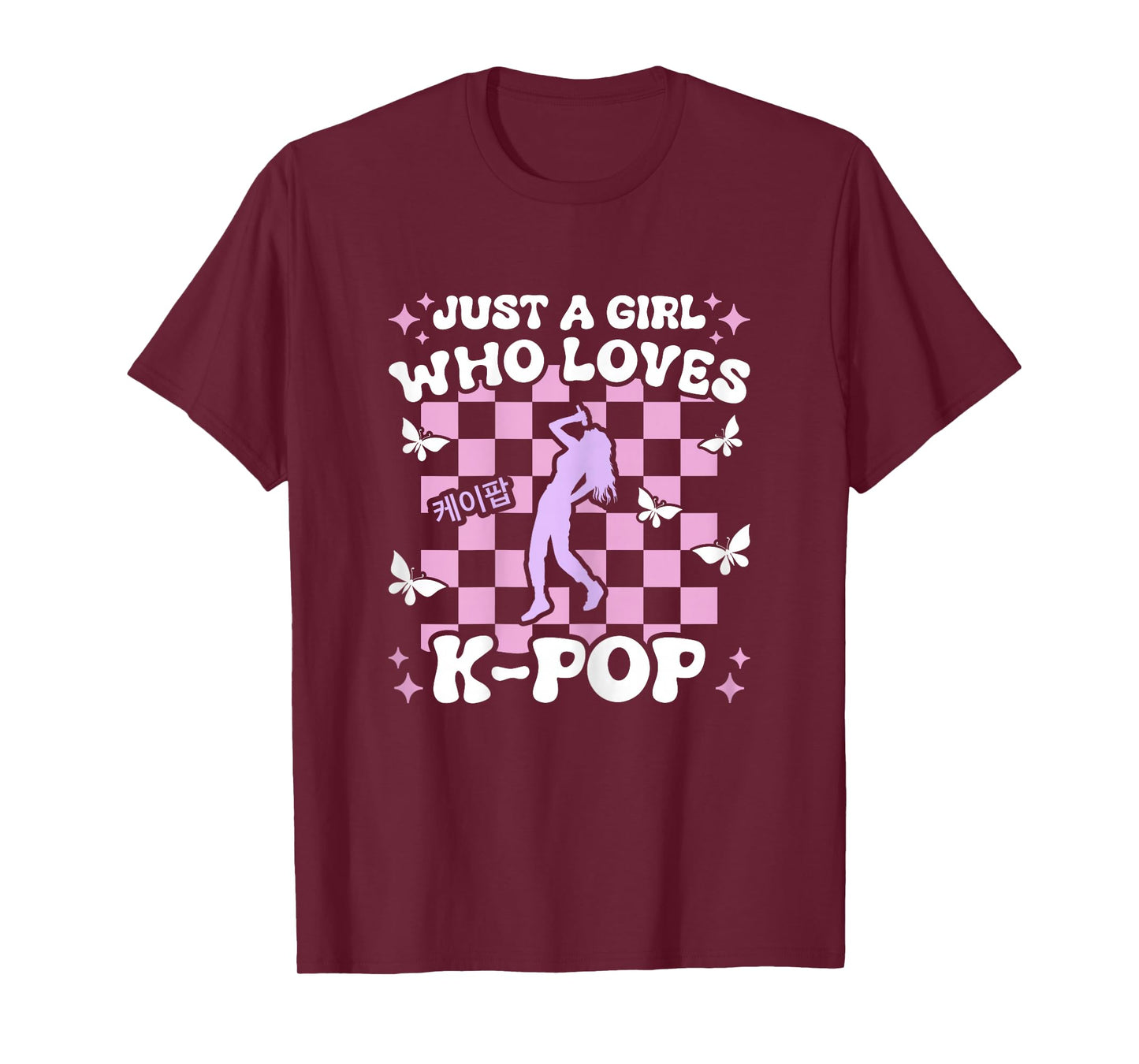 Just A Girl Who Loves K-Pop Girls Kids Kpop Teen Girl K-Pop T-Shirt