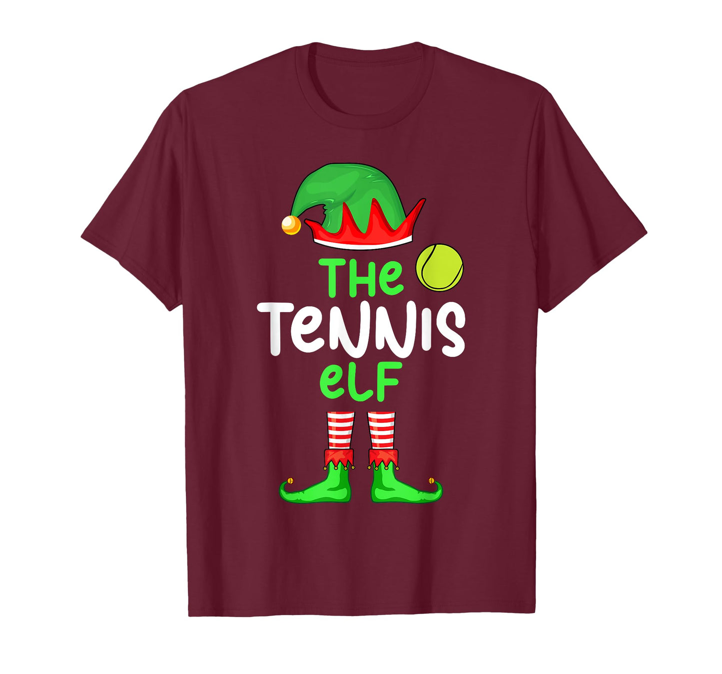 I'm The Tennis Elf Christmas Family Matching Pajama T-Shirt