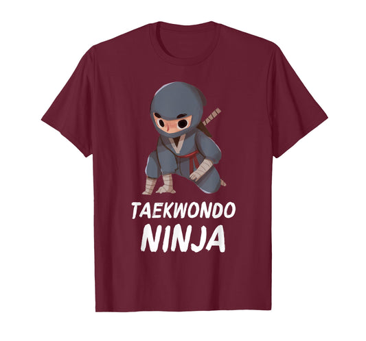 Taekwondo Ninja Boy Funny Martial Arts Sports T-Shirt