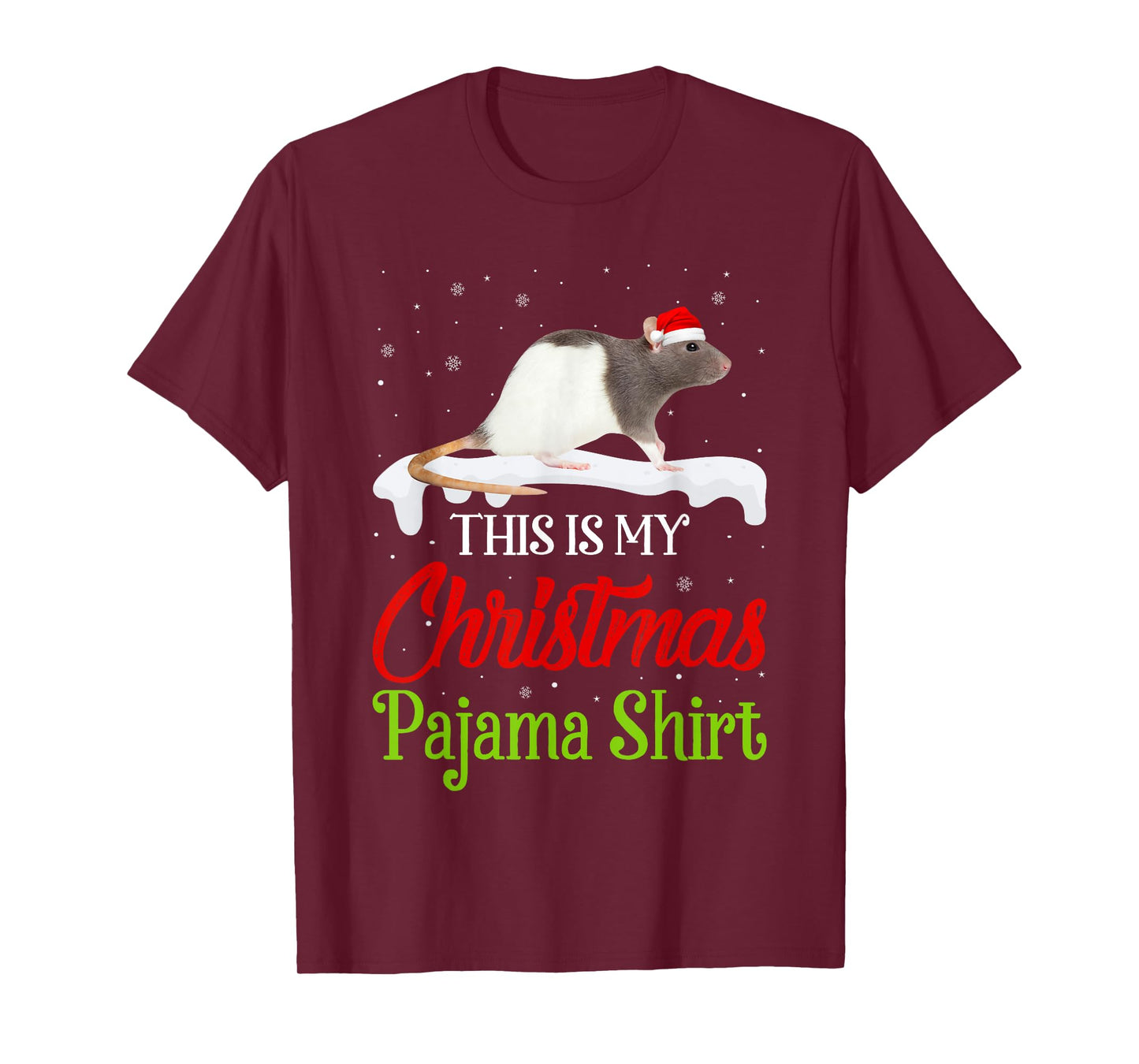 This Is My Christmas Pajama Shirt Rat Matching Family T-Shirt