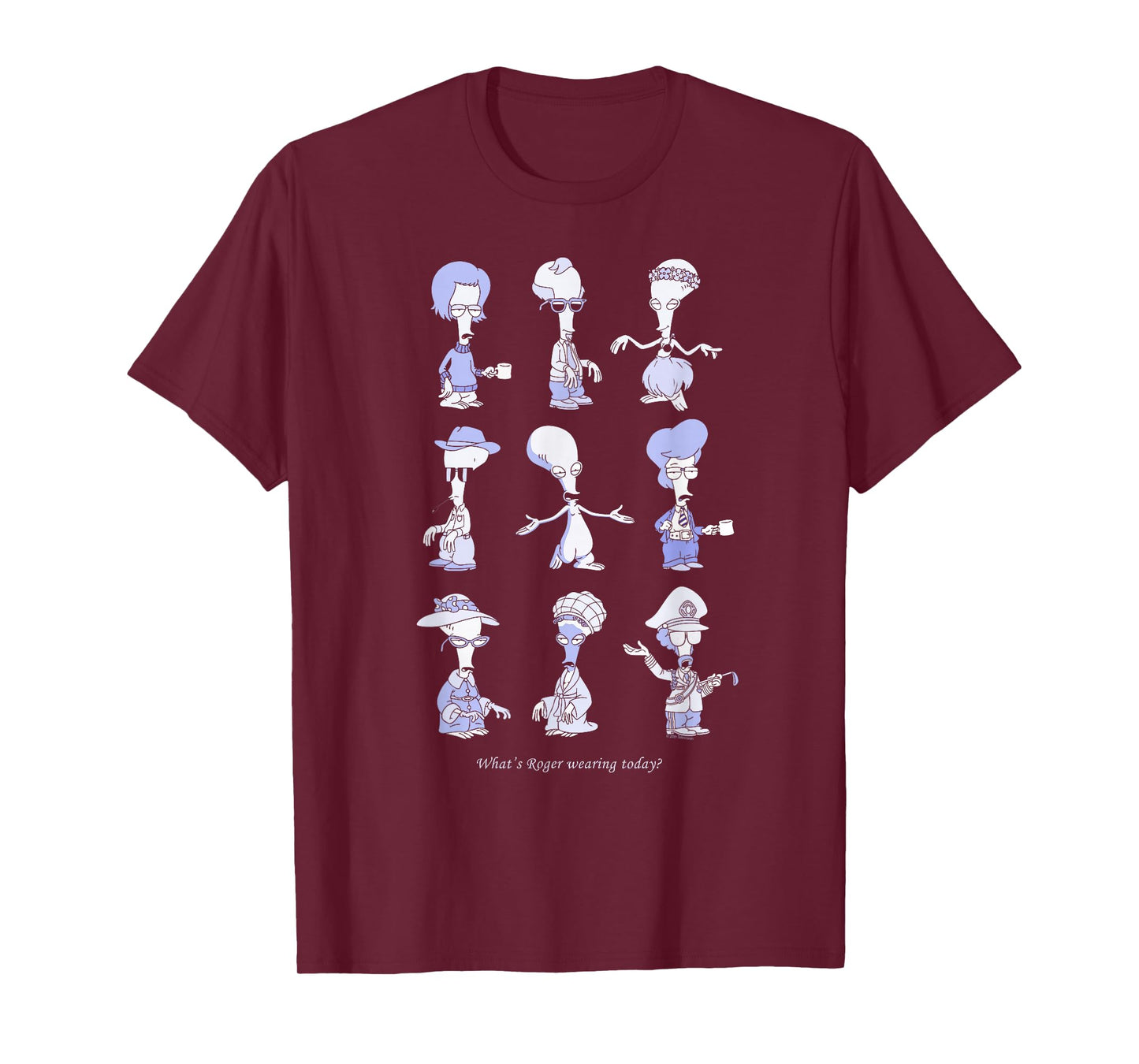 American Dad What's Roger Wearing Today Funny Cartoon T-Shirt
