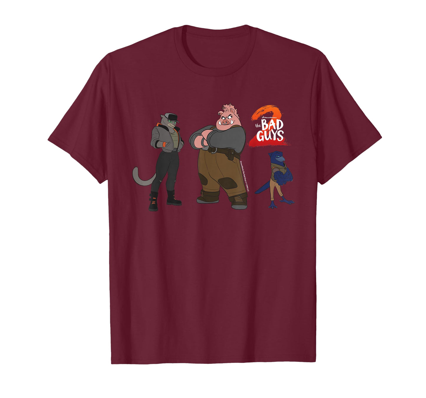 DreamWorks The Bad Guys 2 The Bad Girls 2D Style T-Shirt