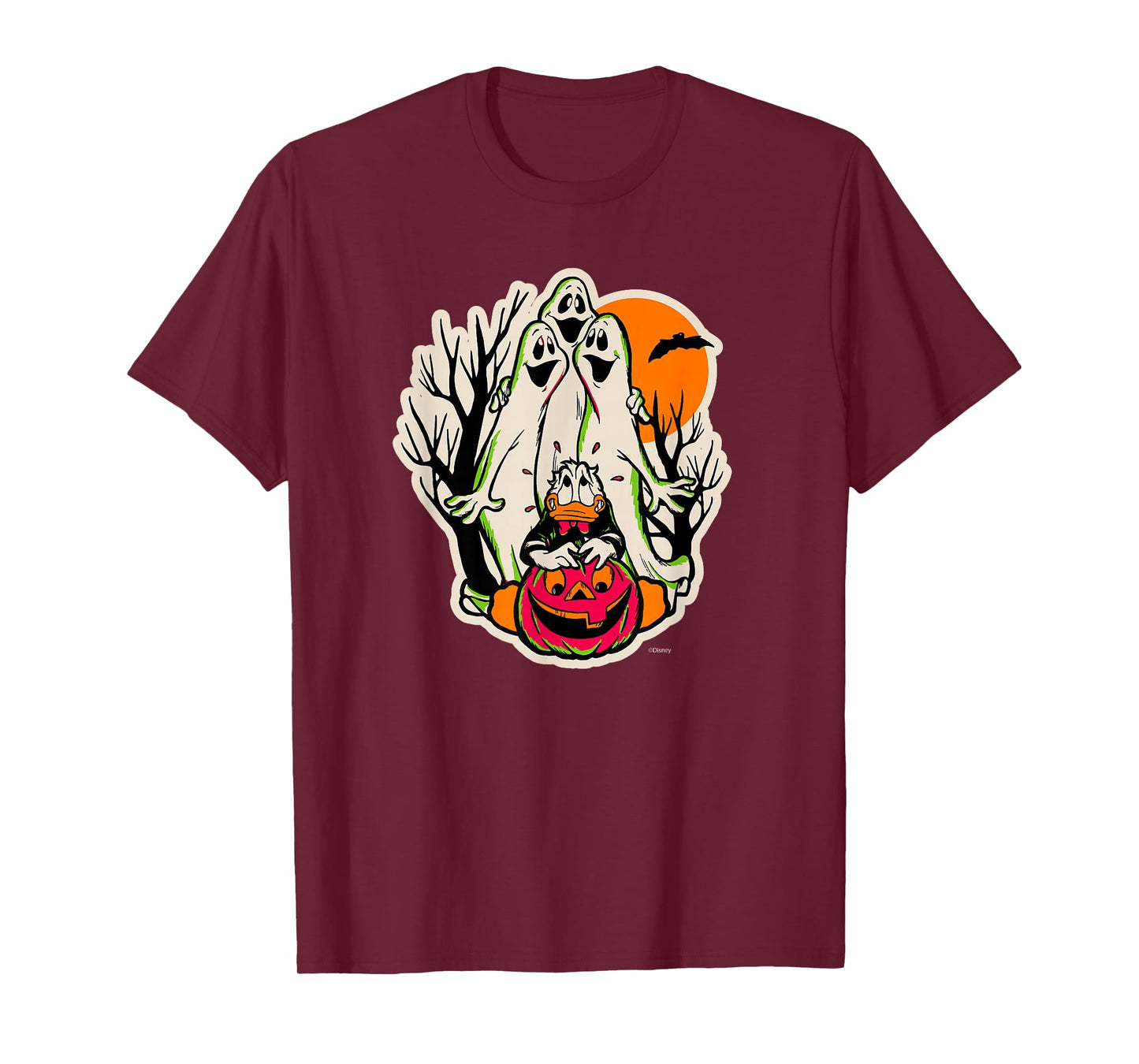 Disney 100 Donald Duck Trick or Treat Ghosts Halloween D100 T-Shirt