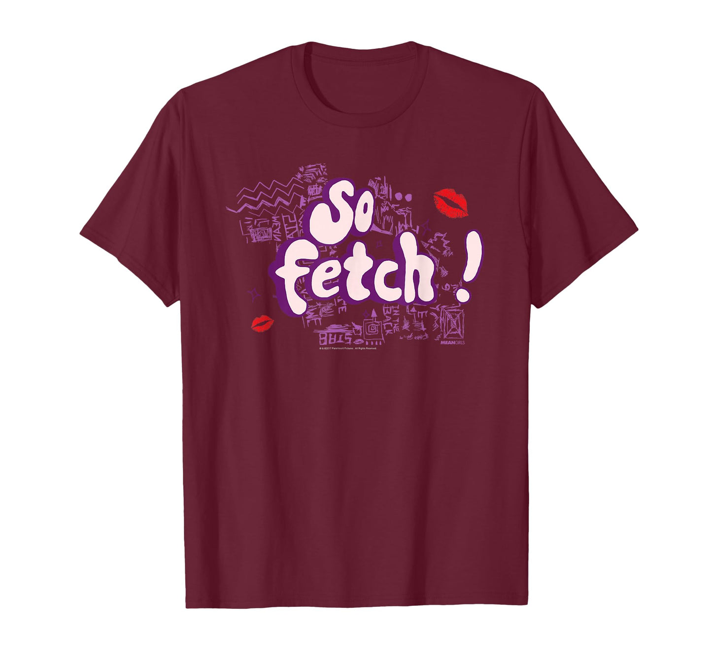 Mean Girls So Fetch! Illustrated Type Y2K Movie T-Shirt