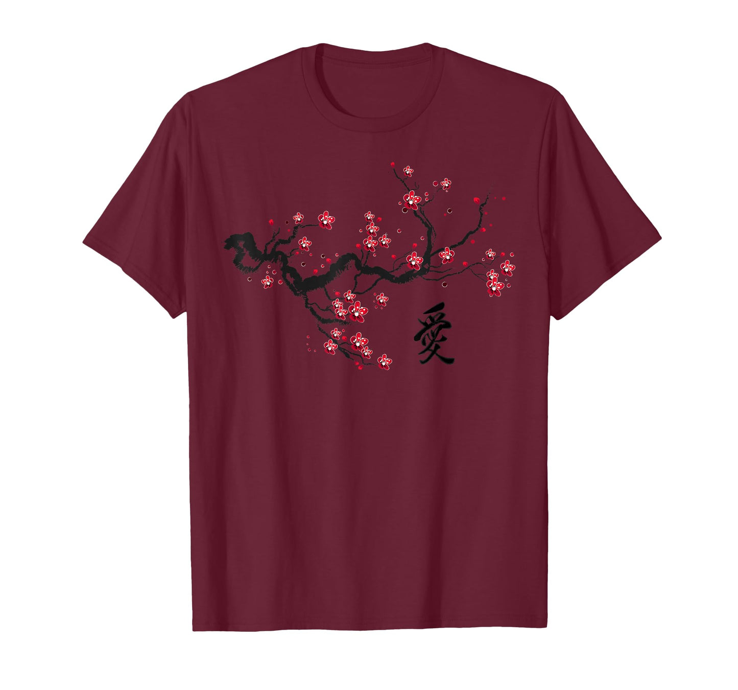 Vintage Cherry Blossom Japanese Culture Graphical Art Gift T-Shirt