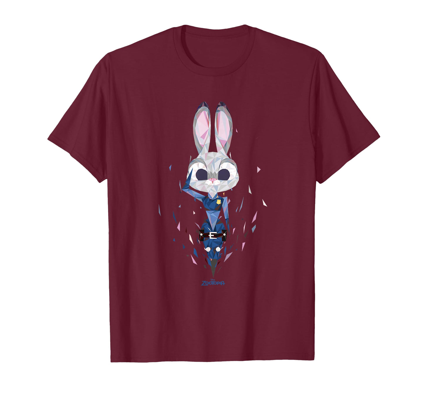 Disney Zootopia Officer Judy Hopps Geometric Salute T-Shirt T-Shirt