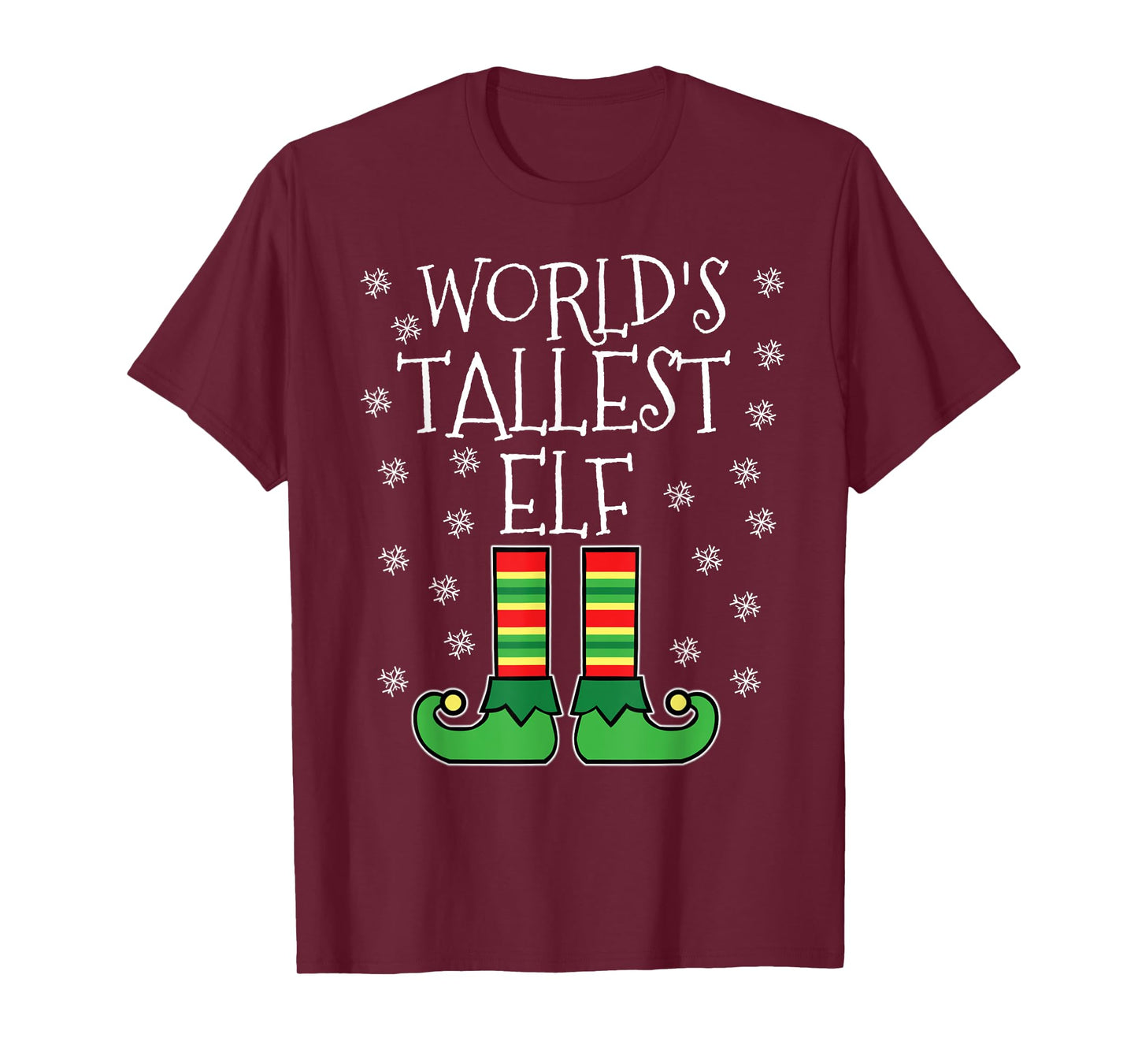 World's Tallest Elf Matching Family Group Christmas Couples T-Shirt