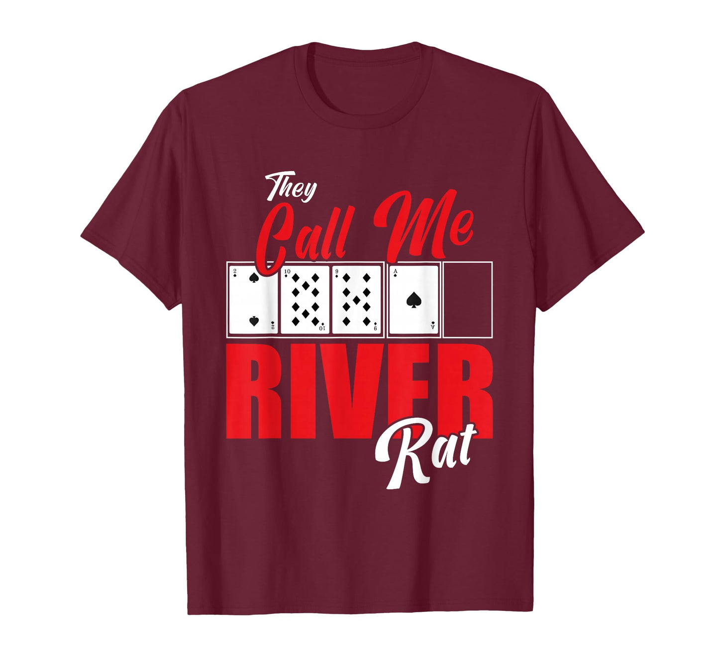 River Rat Poker Game Funny Texas Holdem Casino T-Shirt