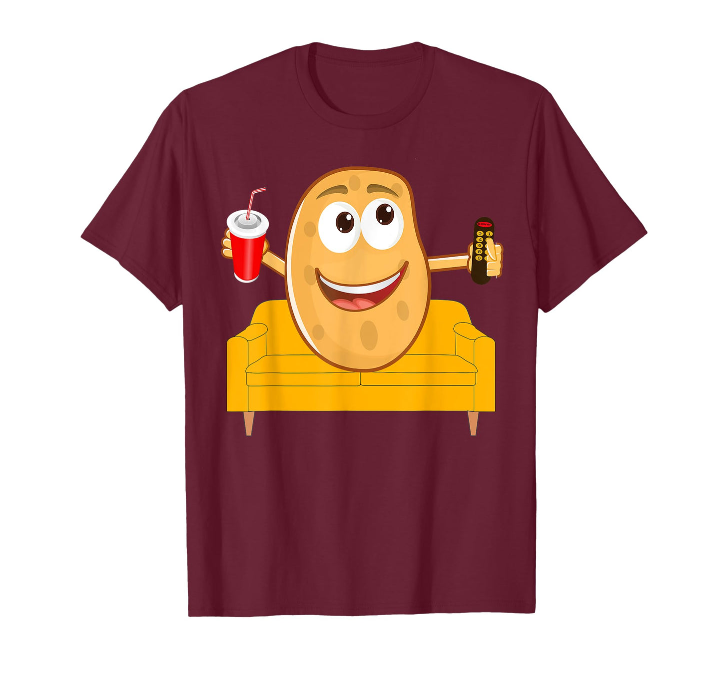 Couch Potato Shirt, Funny Halloween Costume Gag Gift T-Shirt