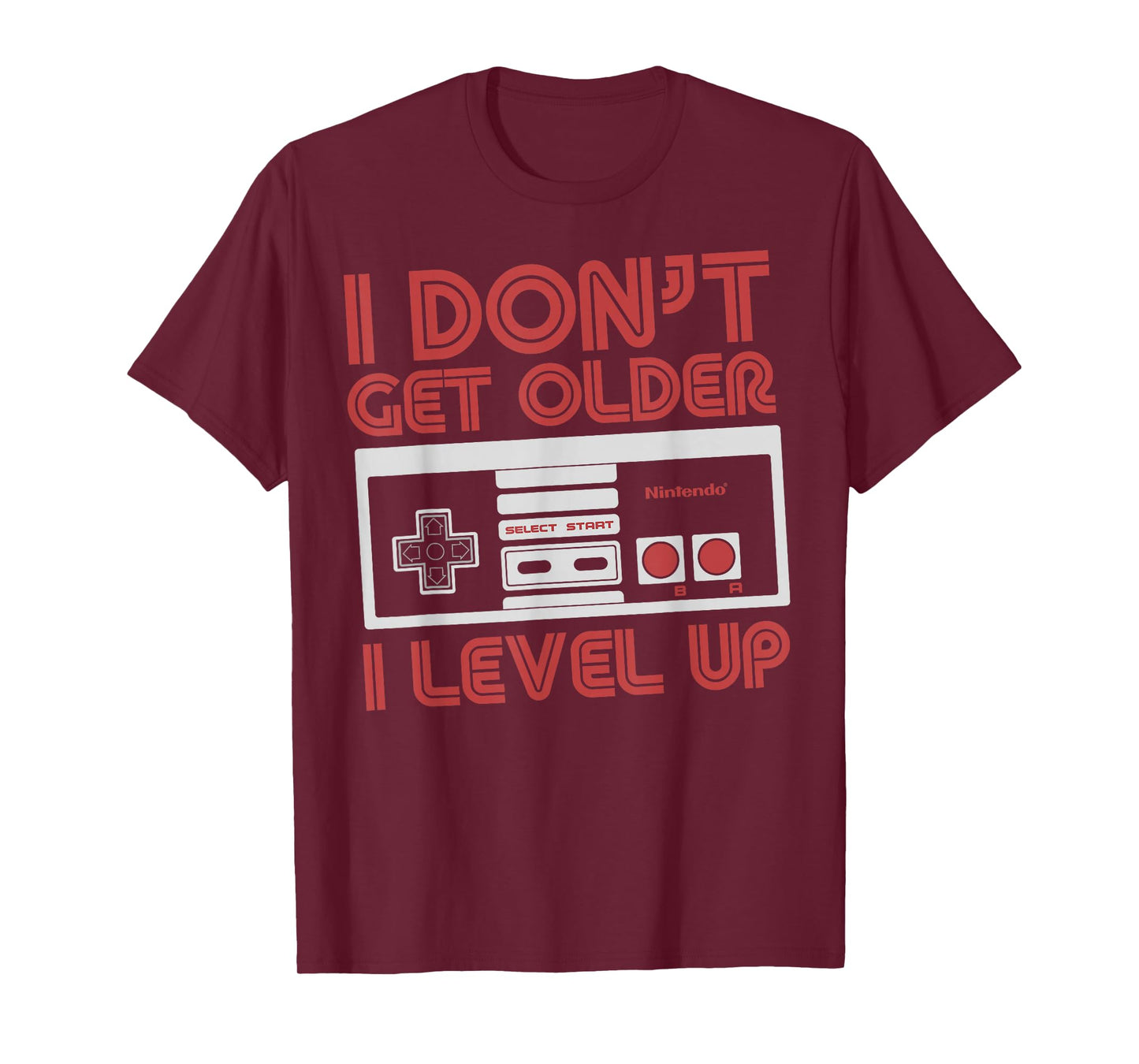 Nintendo Level Up SNES Controller Classic Fit T-Shirt - Black, Adult, Round Neck