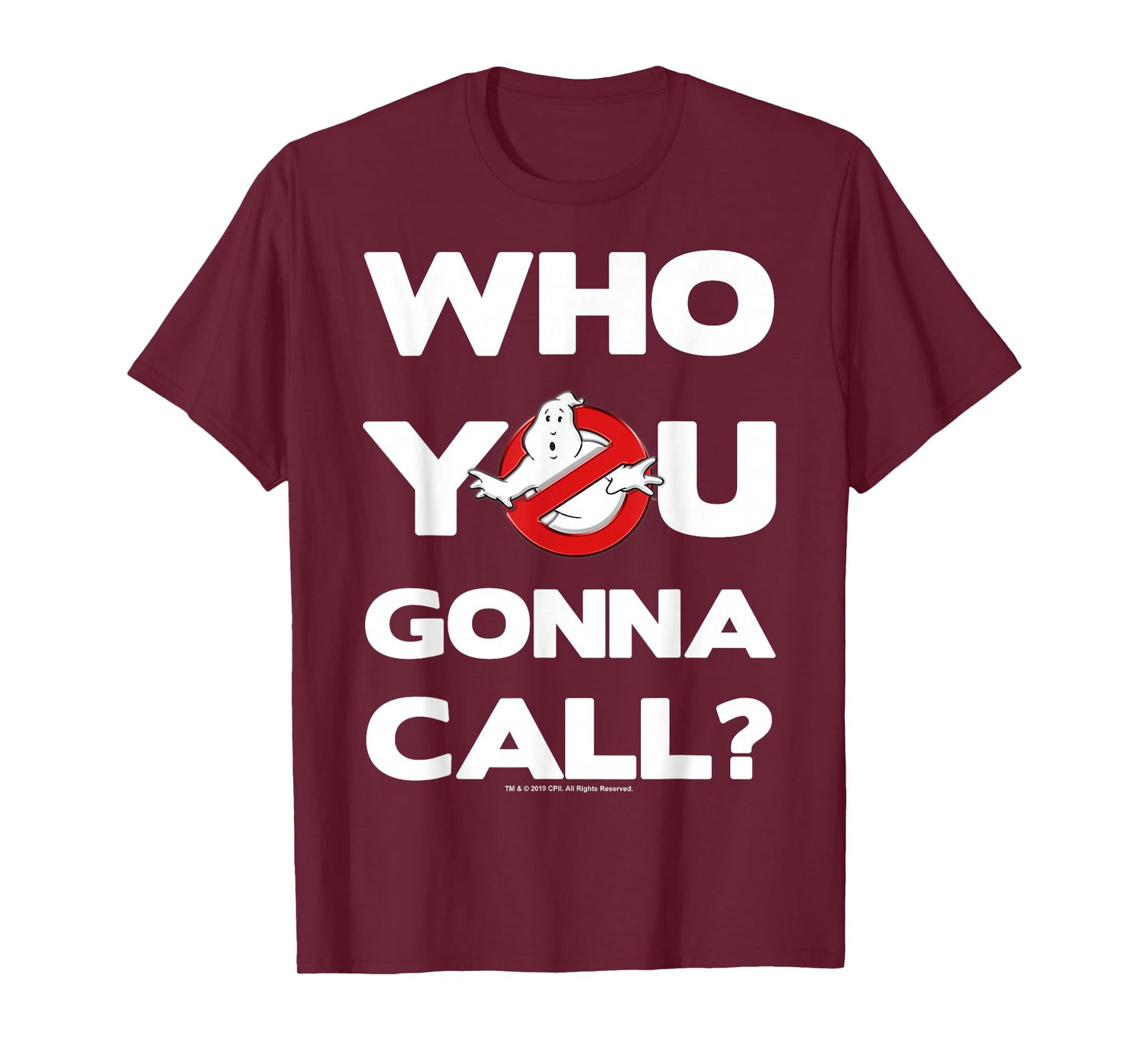 Ghostbusters Who You Gonna Call Bold Text Movie Logo T-Shirt