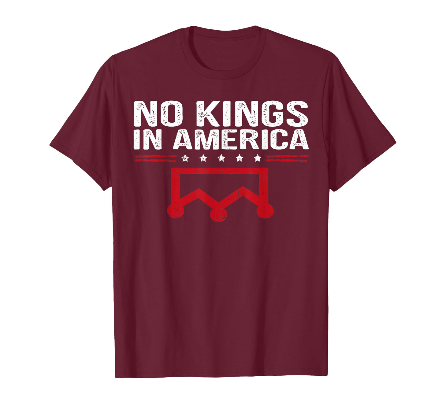 No Kings in America Flag Protest Save Democracy Sign Protest T-Shirt