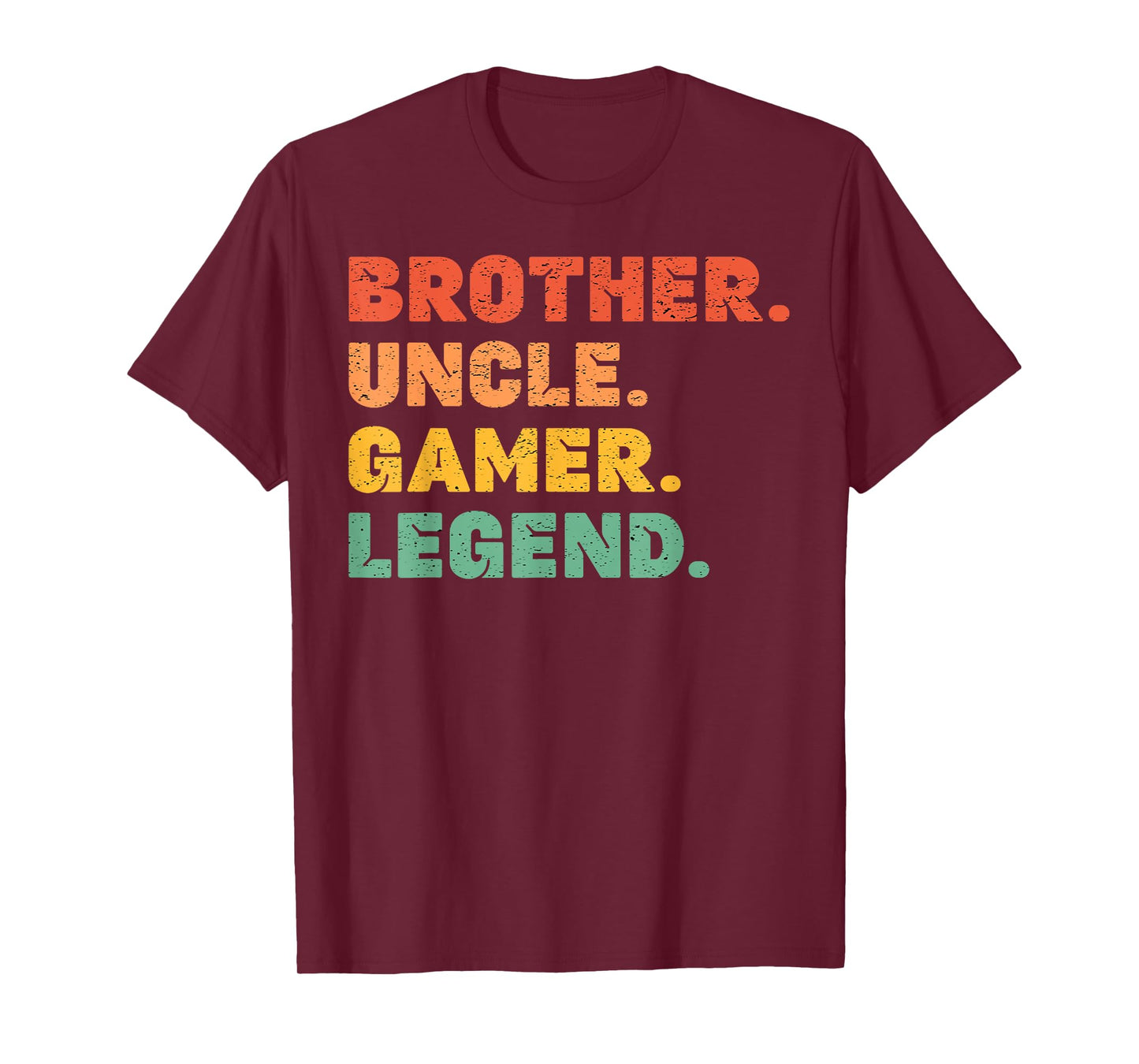 Funny Gamer Brother Uncle Gaming Legend Vintage Video Game T-Shirt