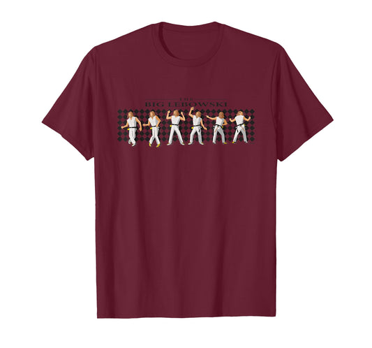 The Big Lebowski The Dude Checkerboard Dance T-Shirt