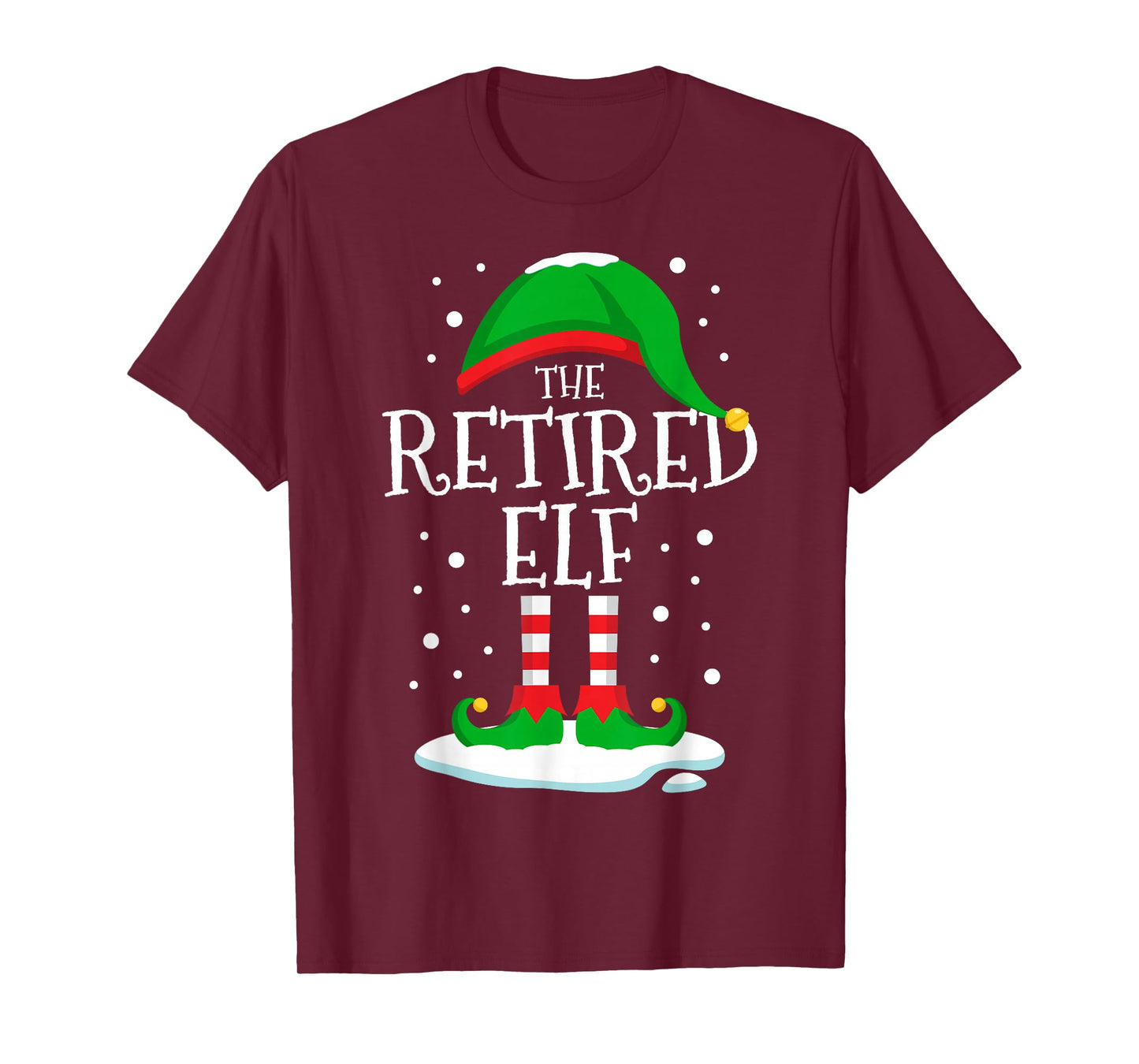 The Retired Elf Christmas Family Matching Xmas Group Funny T-Shirt