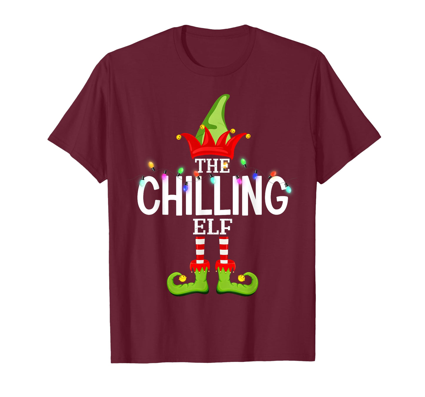 The Chilling Elf Christmas Matching Pajamas T-Shirt