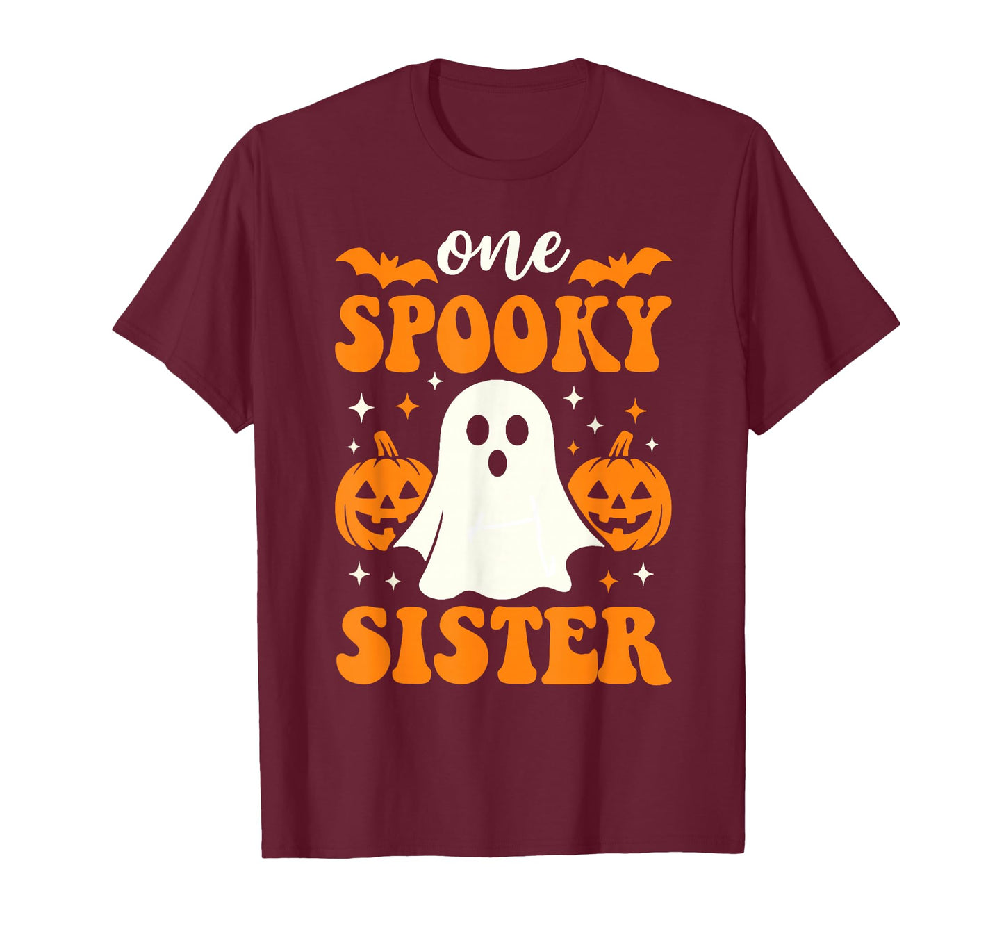 One Spooky Sister Matching Family Halloween Costumes T-Shirt