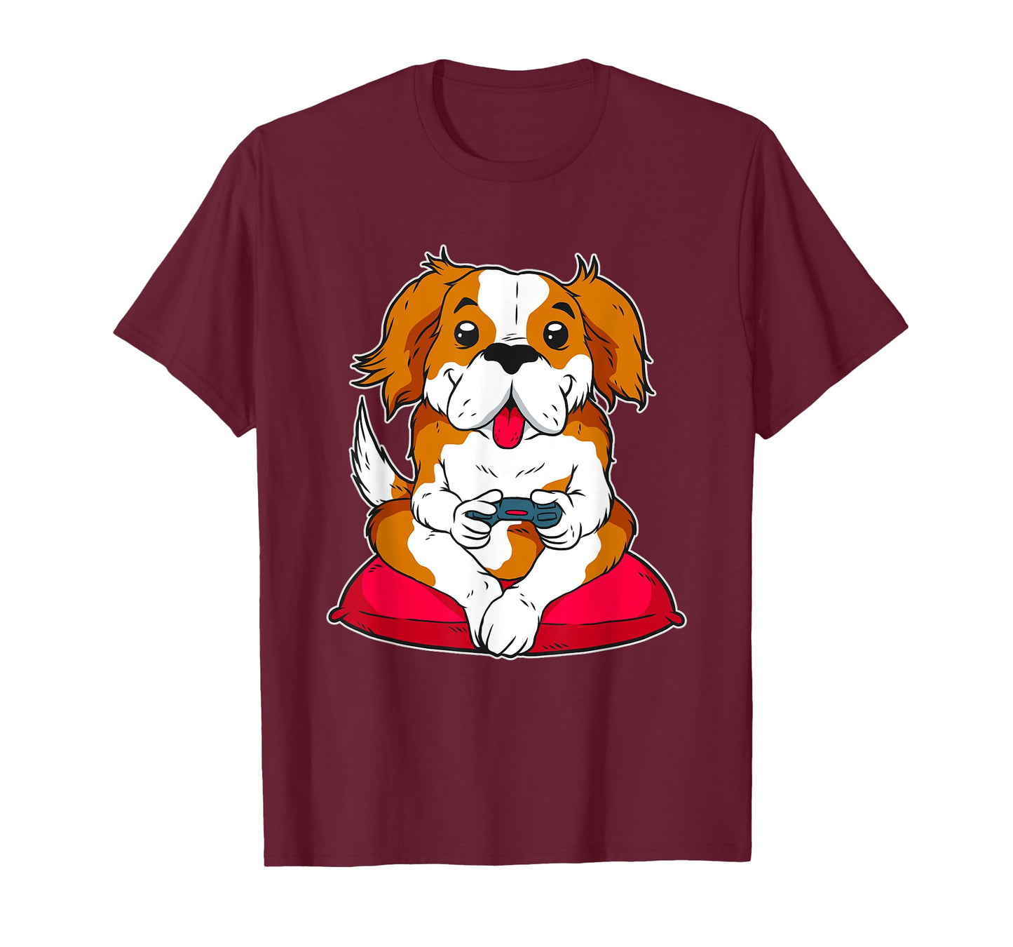Cute Gamer Dog Gaming T-Shirt for Men Women