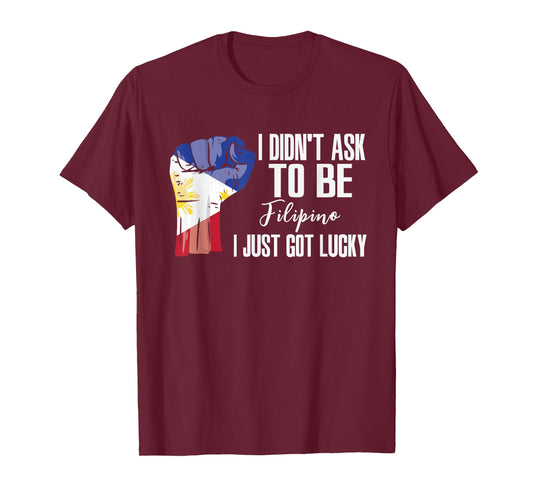 Filipino Philippines Flag Grown Filipino Roots Patriot T-Shirt
