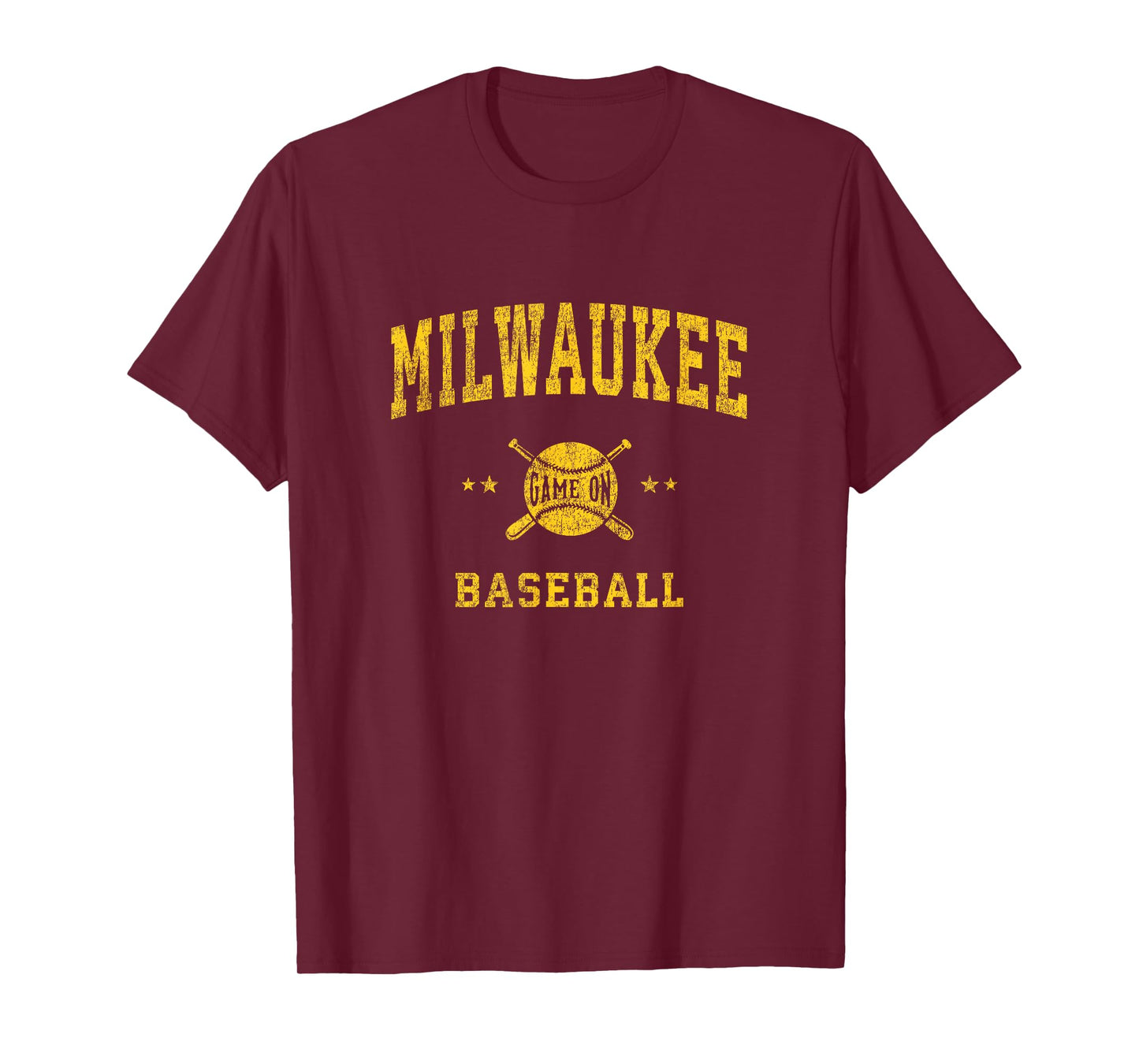 Milwaukee Vintage Baseball Throwback Retro Design T-Shirt