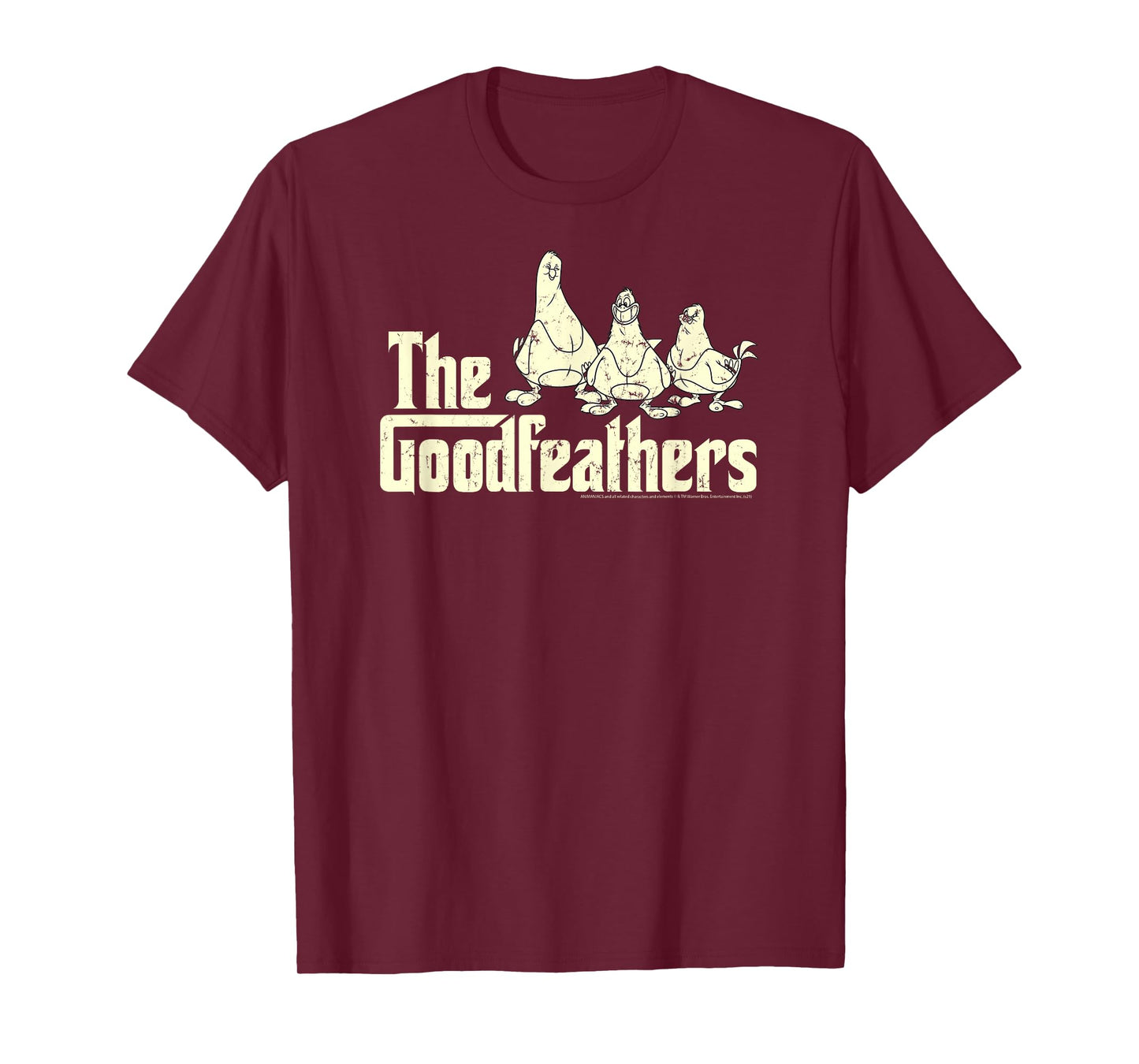 Animaniacs The Goodfeathers Vintage Logo Cartoon T-Shirt