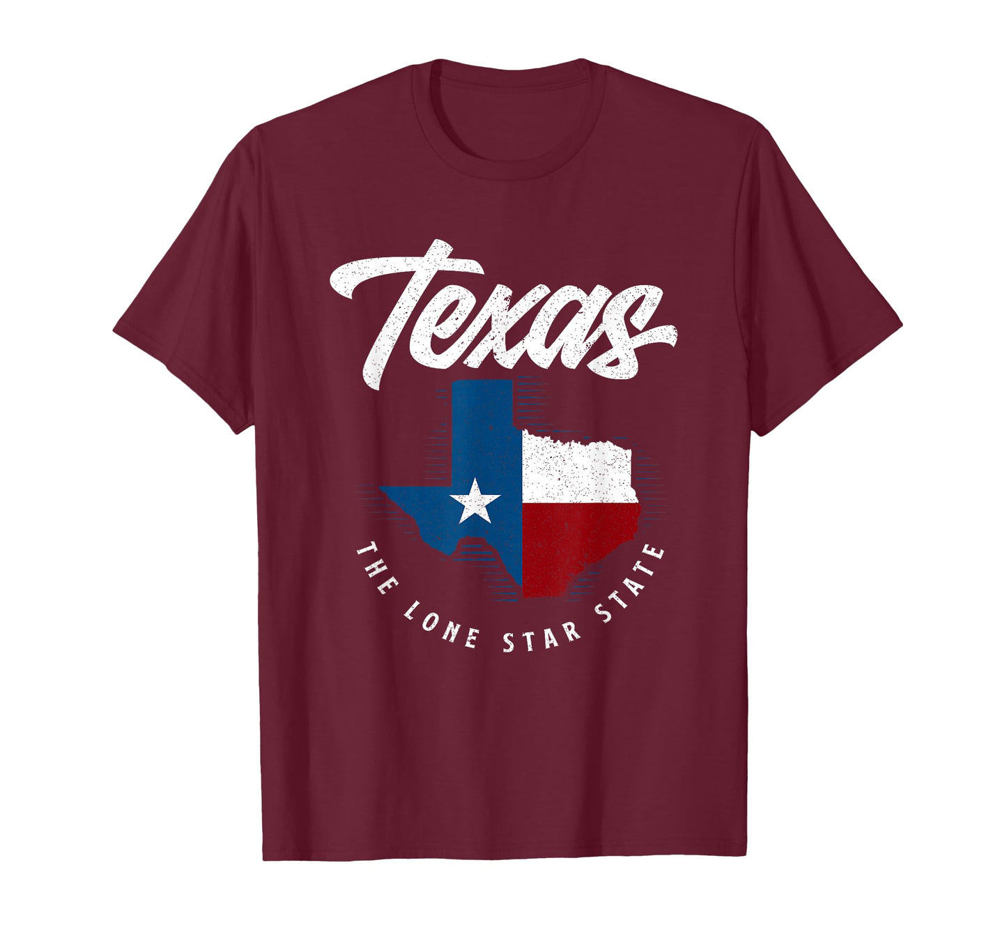 Texas The Lone Star State - Texas Map T-Shirt