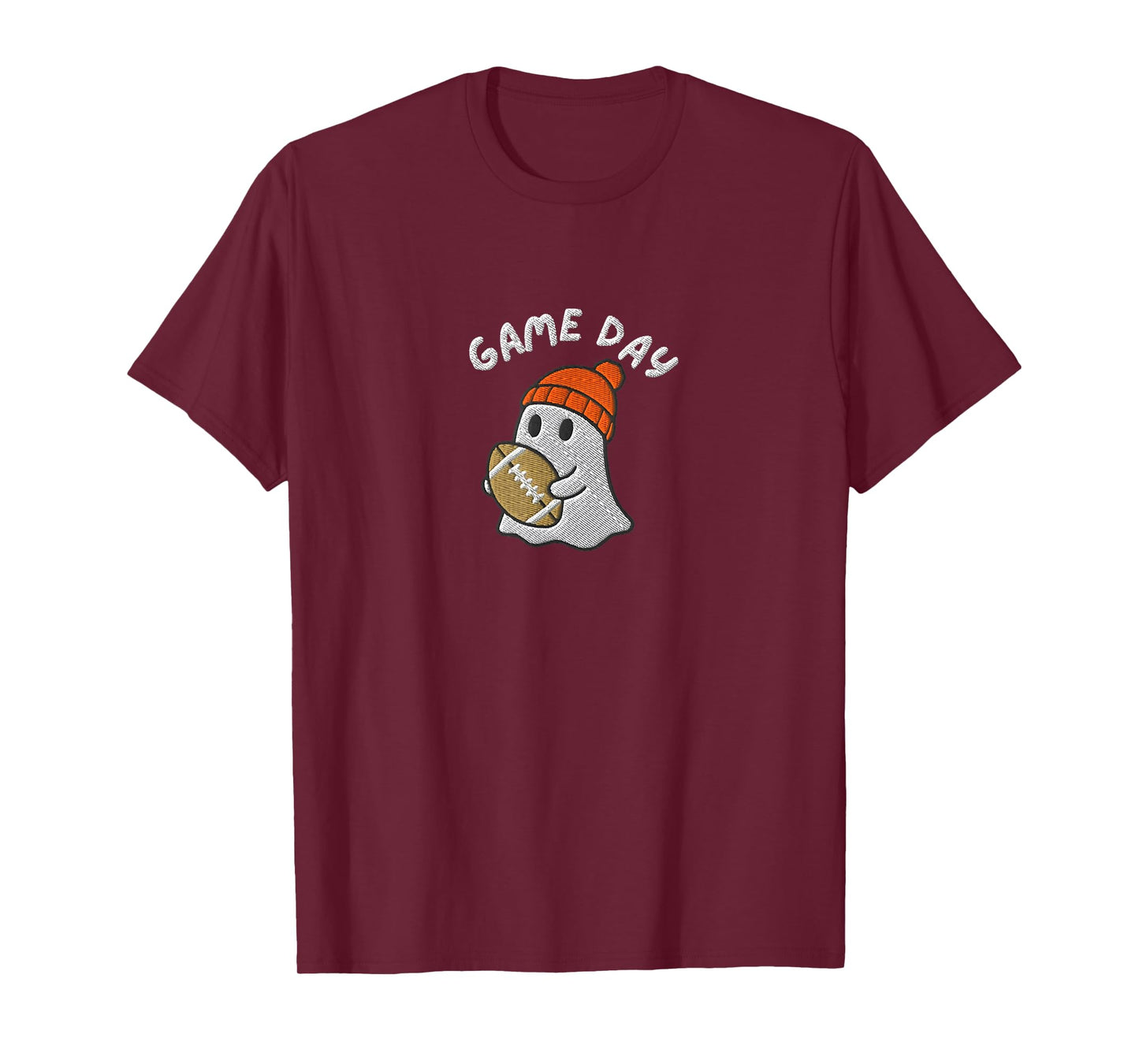 Football Game Day Ghost Halloween T-Shirt