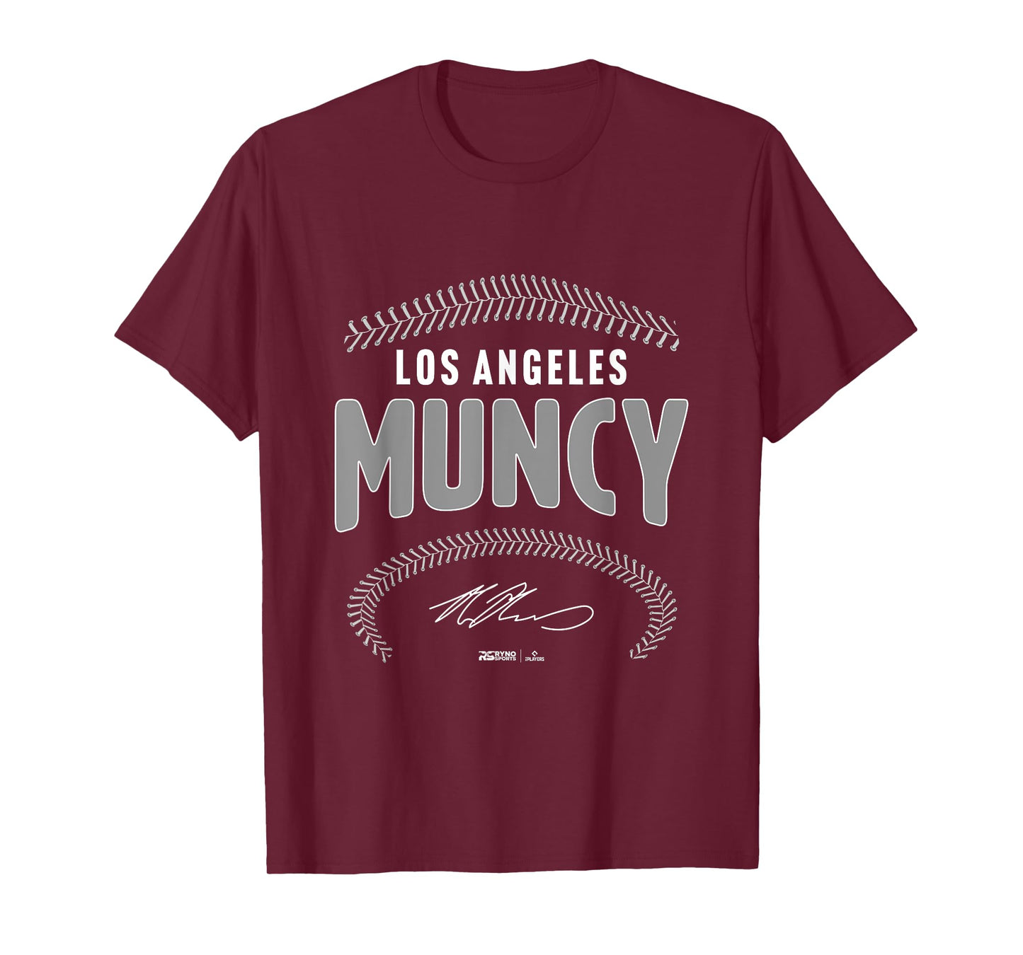 Max Muncy Los Angeles Baseball Name & Number (Front & Back) T-Shirt