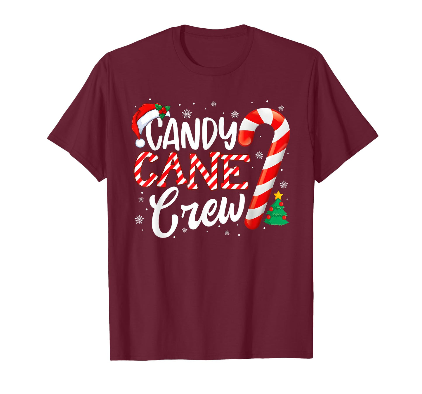 Candy Cane Crew Funny Xmas Christmas Pajamas Men Women Kids T-Shirt