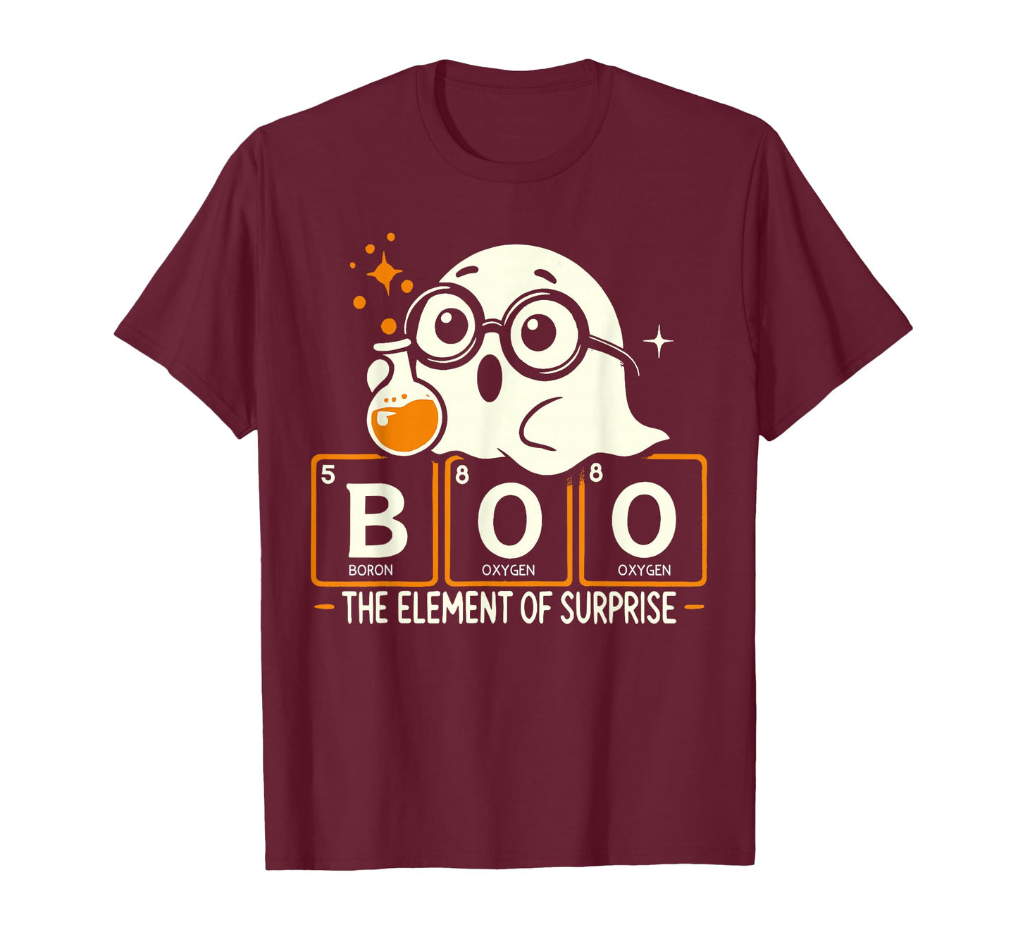 Boo The Element Of Surprise Shirt Cute Ghost Science Vintage T-Shirt