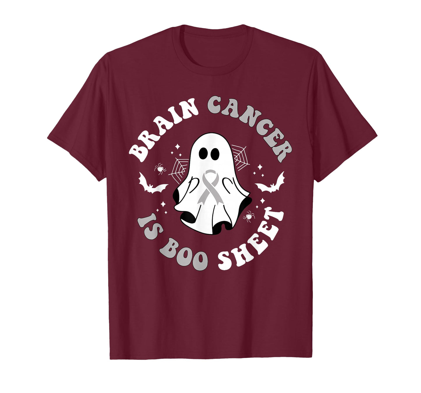 Brain Cancer is Boo Sheet Ghost Ribbon Awareness Halloween T-Shirt