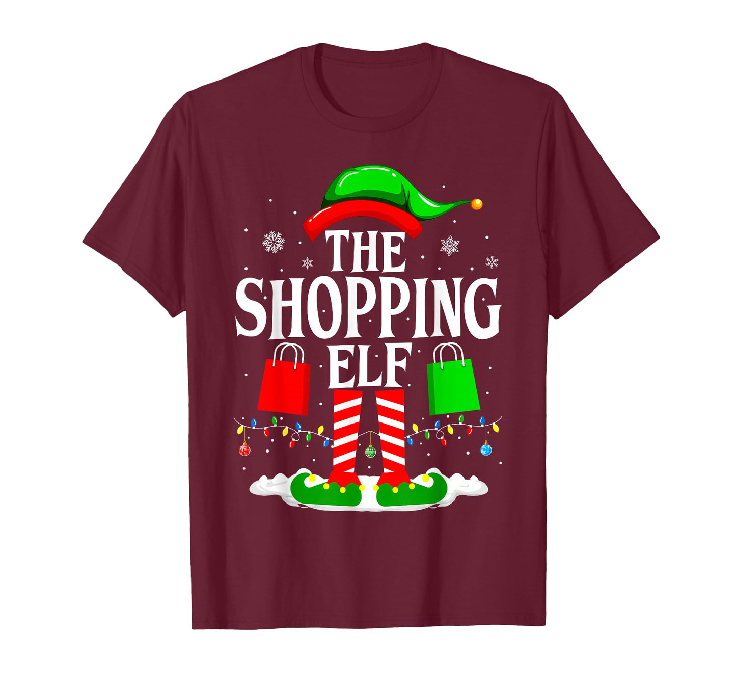 The Shopping Elf Funny Xmas Family matching Christmas T-Shirt